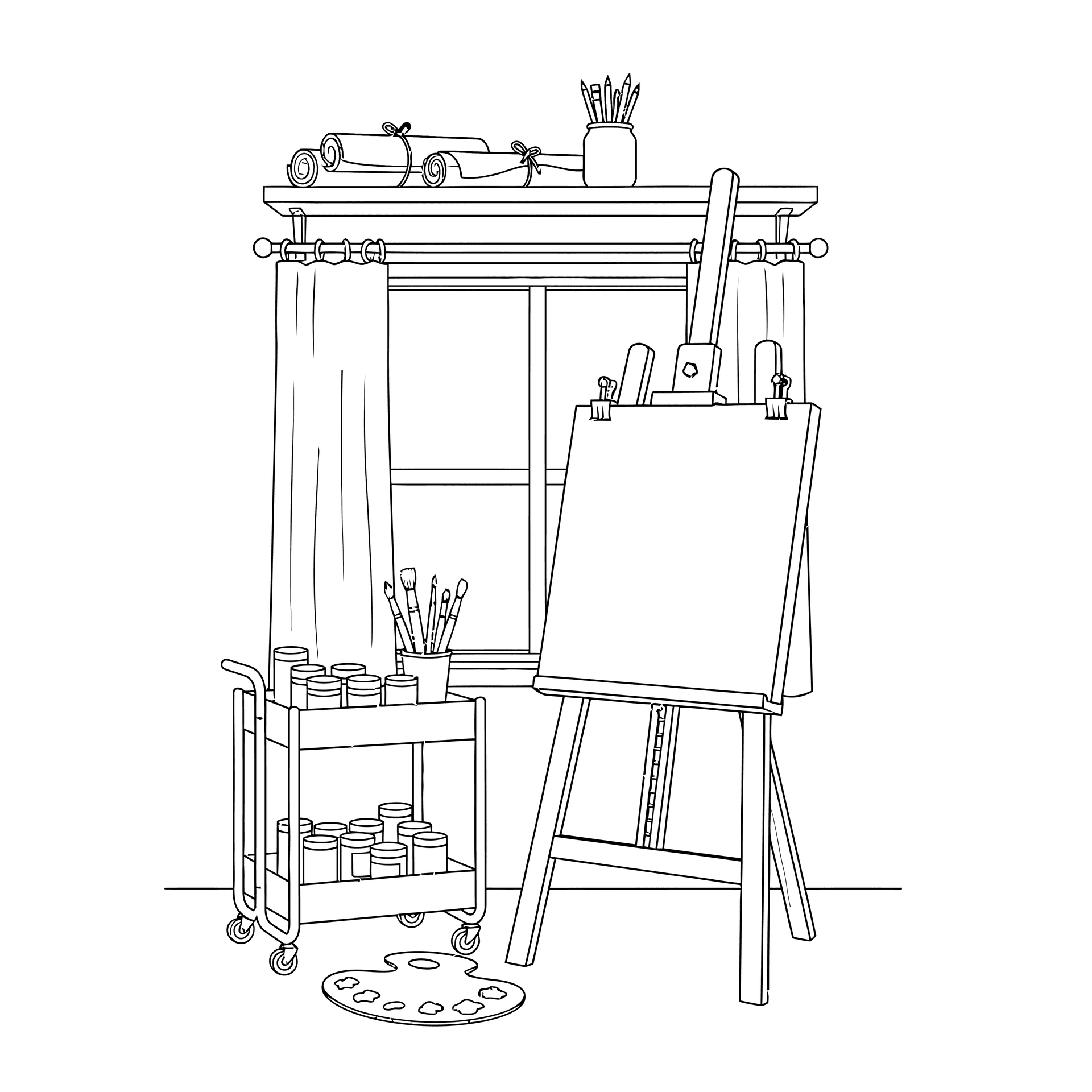 Black and white cartoon illustration of a person with glasses, a bow tie, and a lab coat, holding a beaker.