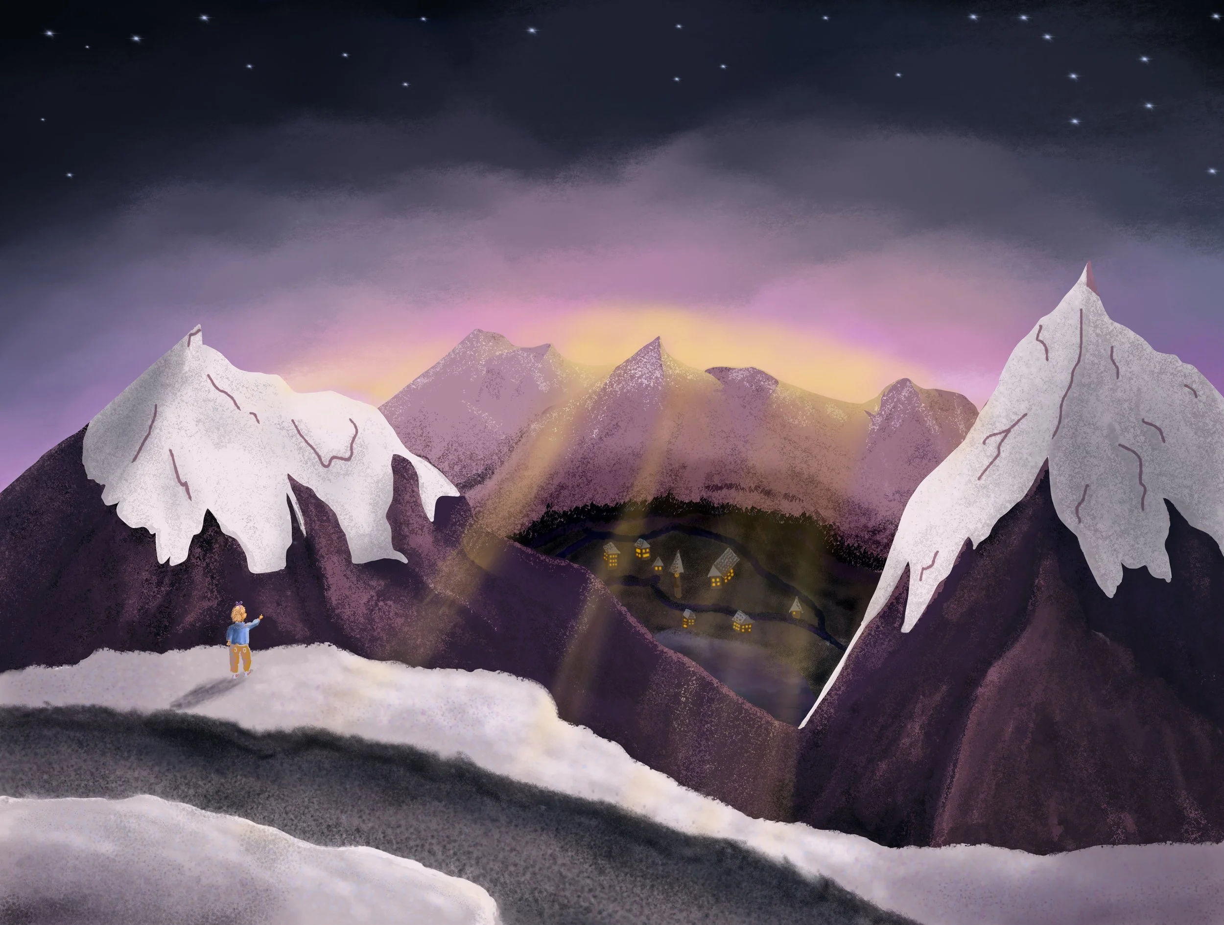 The View: Sunset in The Alpes