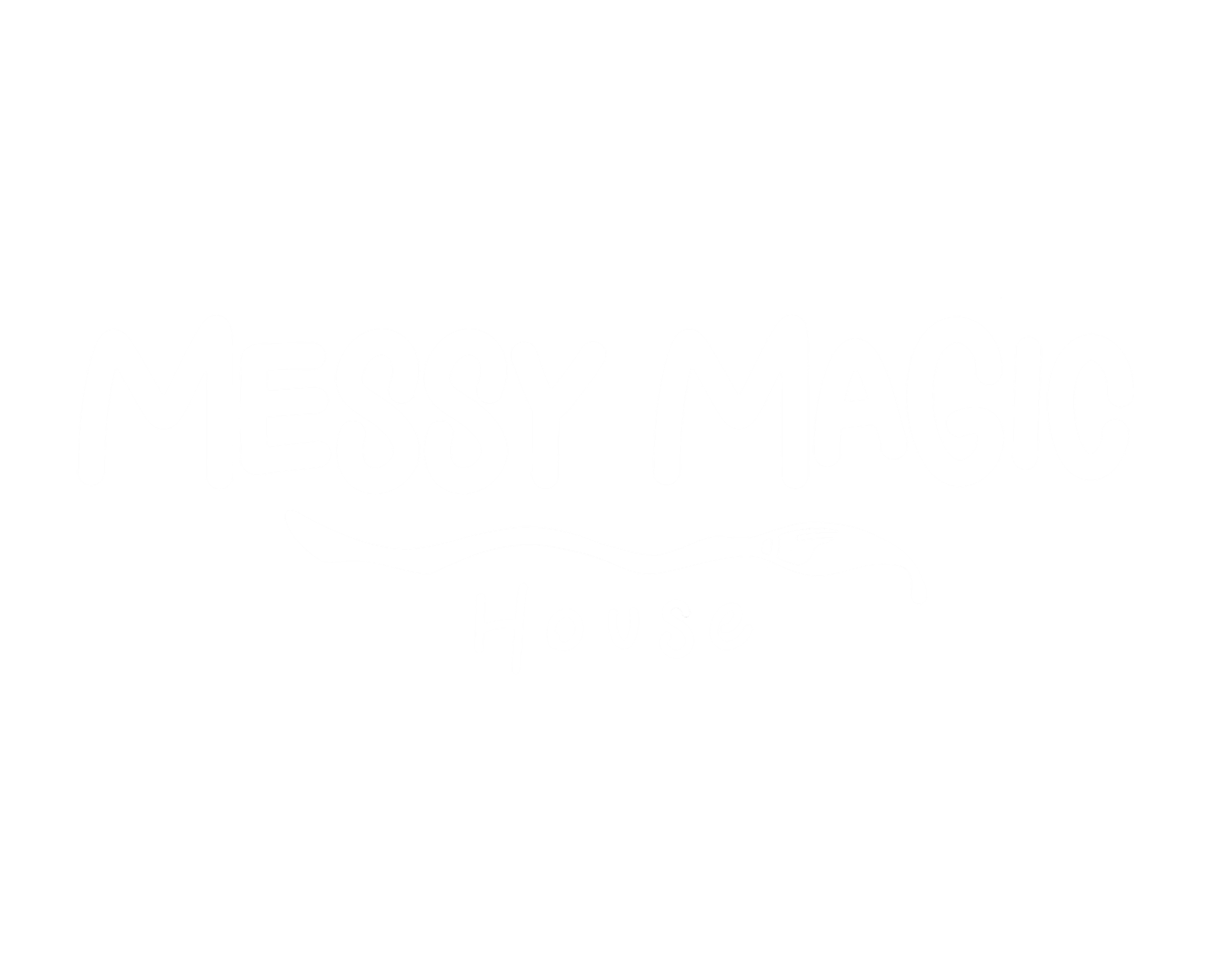Black background with white text that reads 'Messy Mago House'