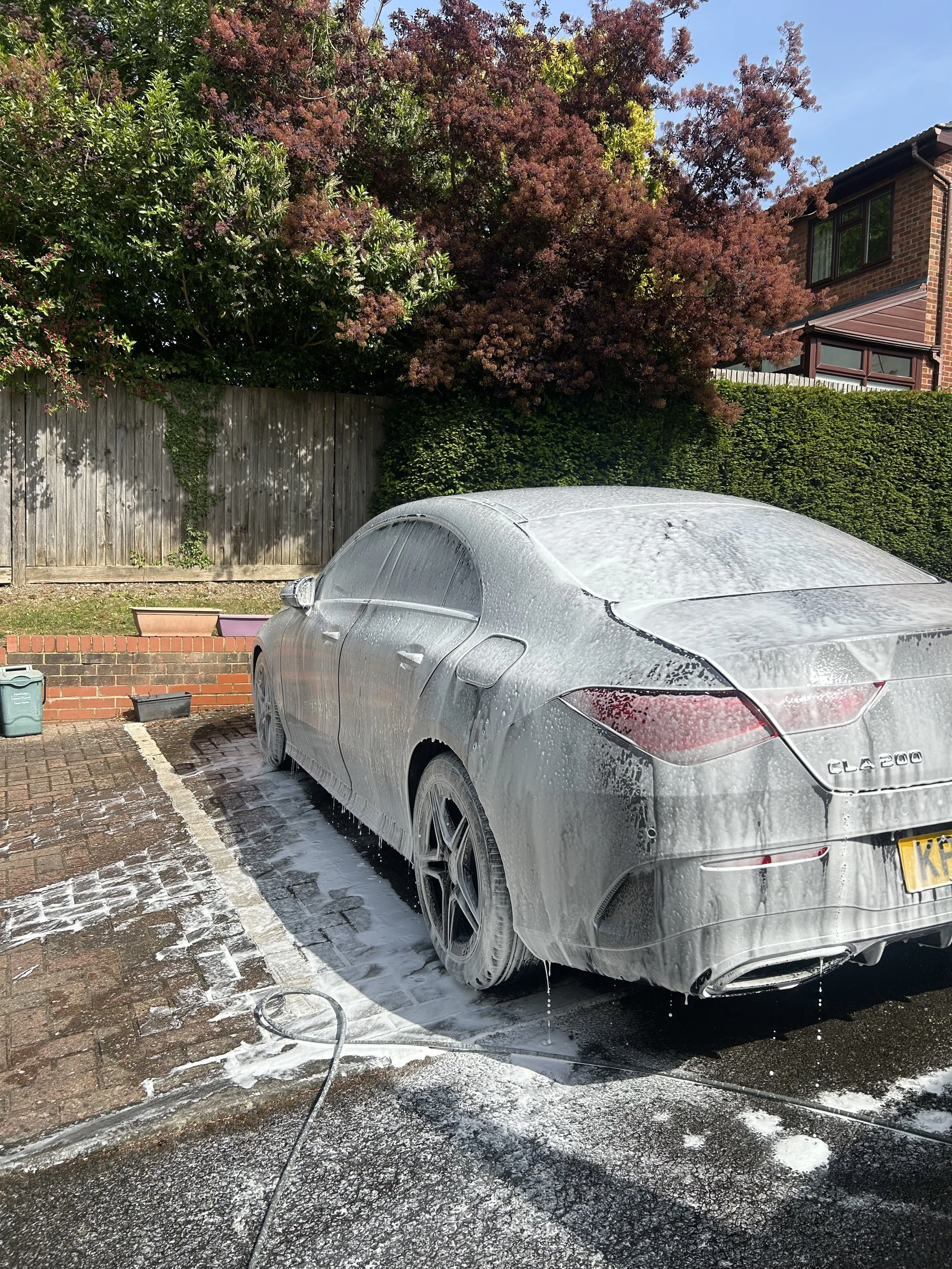 A car being detailed by ZUS Car Detailing in London