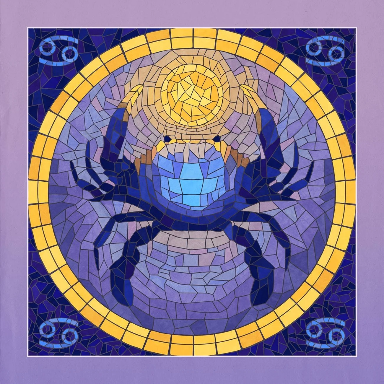 ♋️ Zodaic Series: Cancer ♋️

I've been wanting create some mosaics designs for a while, and I'm excited to share my series inspired by the 12 zodiac signs, called"Zodaics" as a mix of the words zodiac and mosaic (not a typo I swear)! Here's