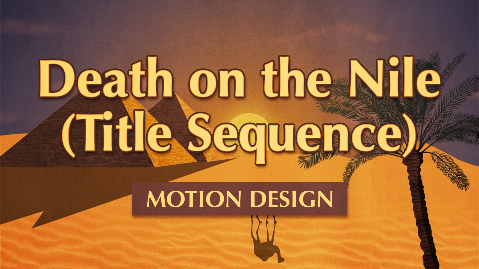 Death on the Nile Title Sequence