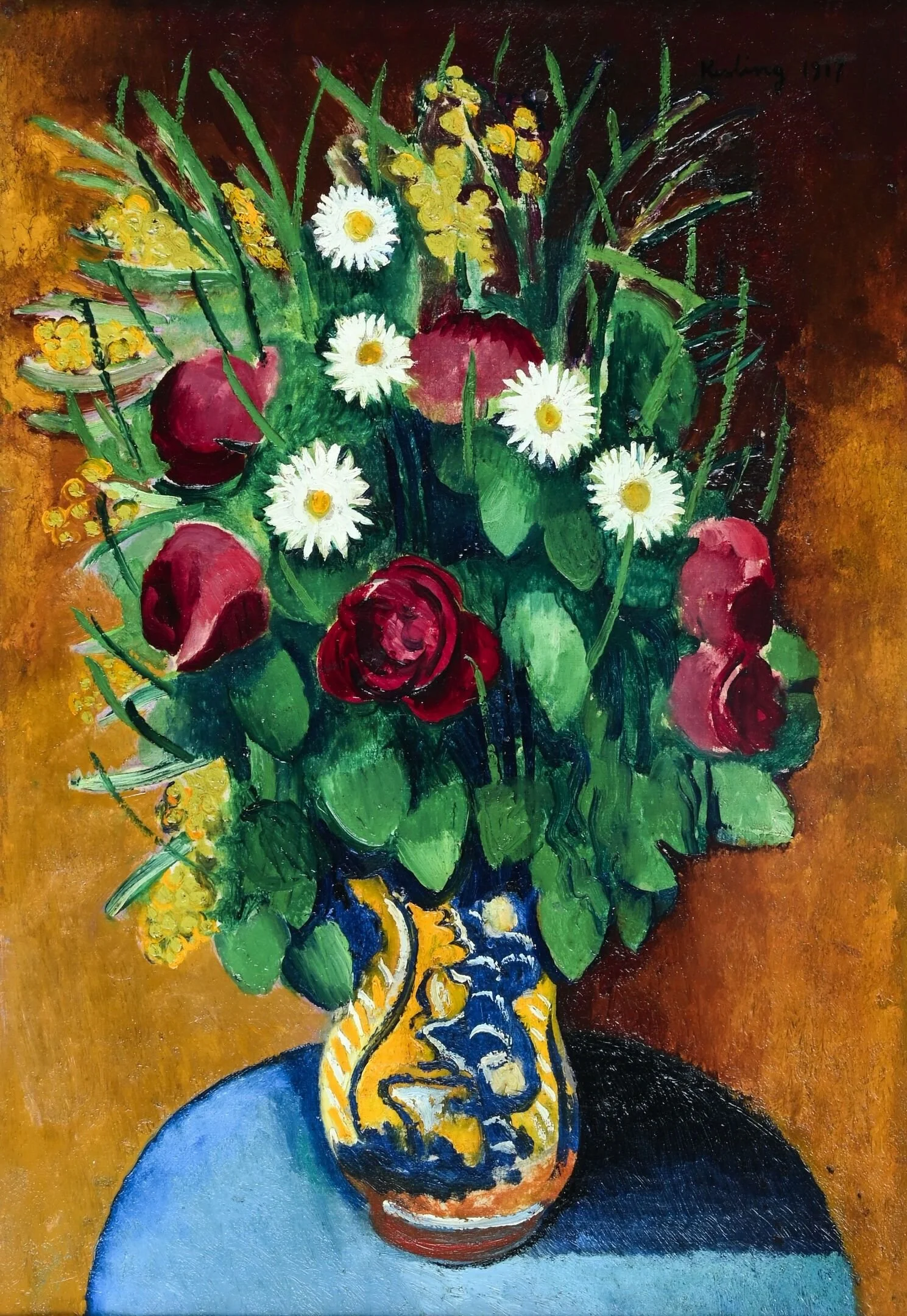 Moïse Kisling (1891-1953)  
《Bouquet with daisies》