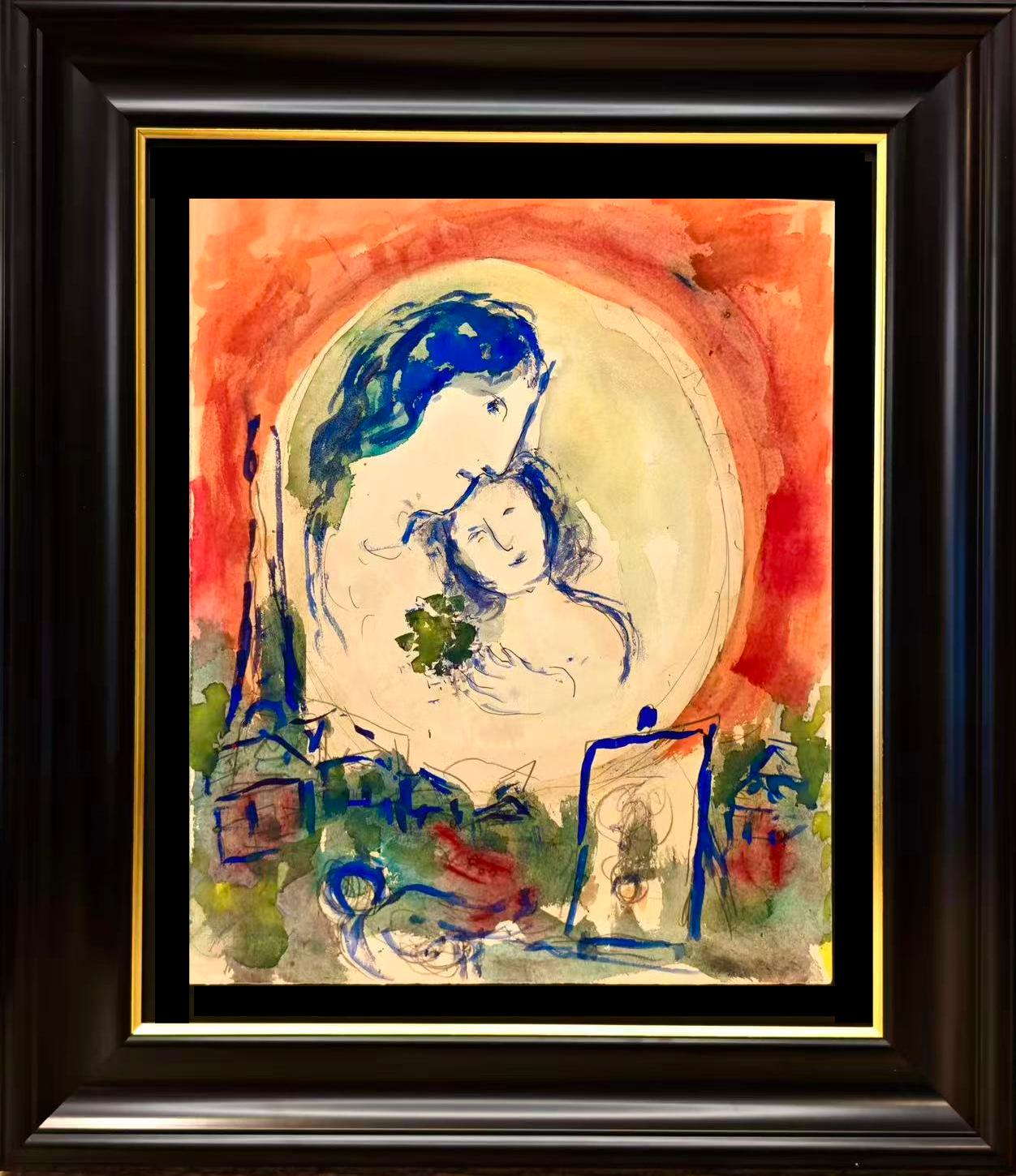 20th-century modern art master, The original work of the  Marc Chagall