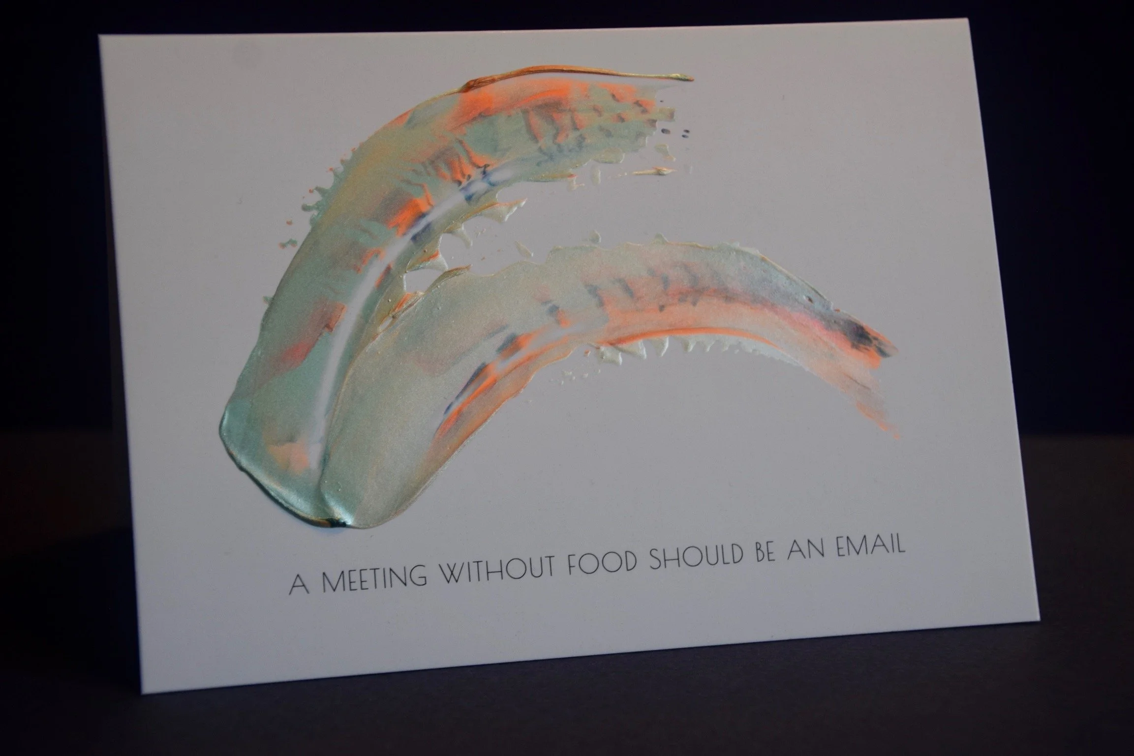 A meeting without food should be an email