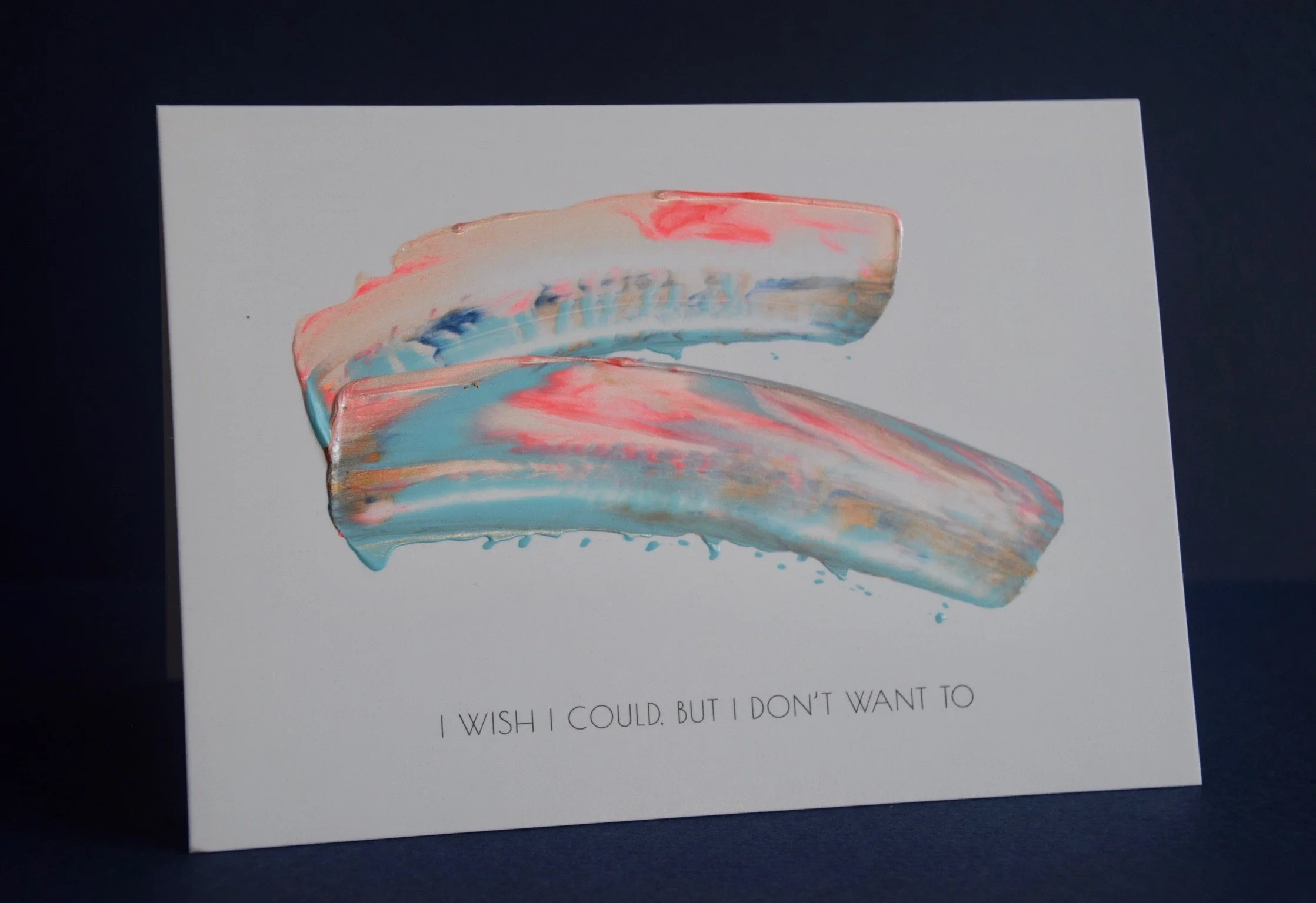 I wish I could, but I don't want to