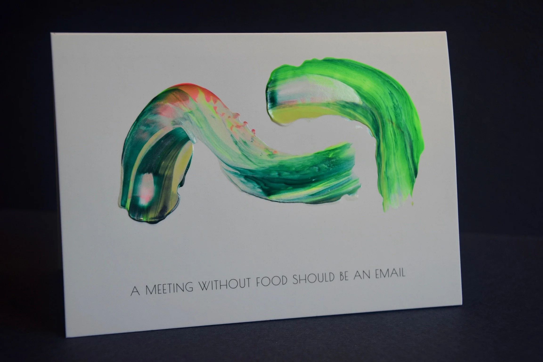 A meeting without food....