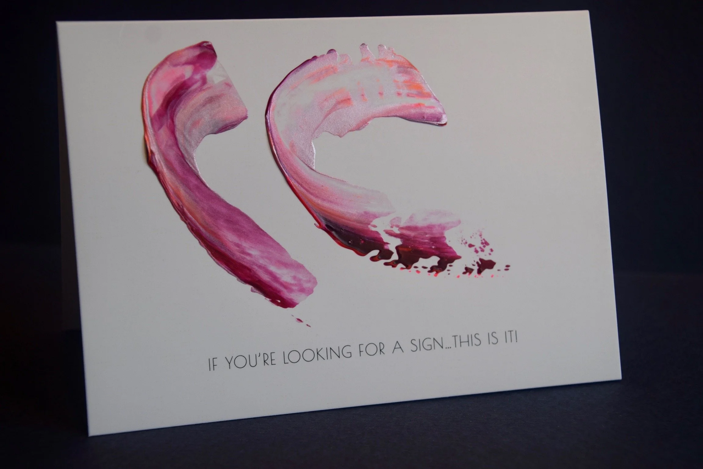 If you're looking for a sign, this is it