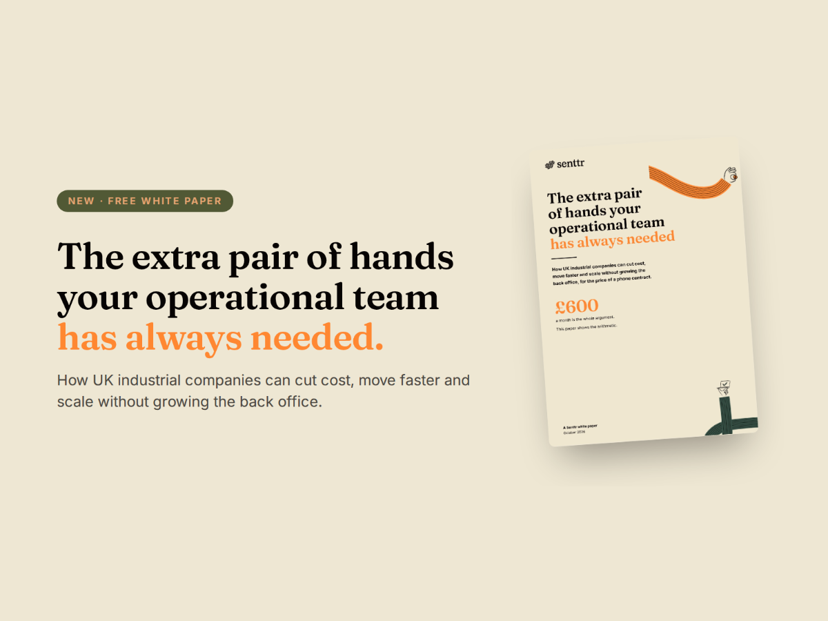 Senttr publishes white paper on digital workers in UK industrial companies