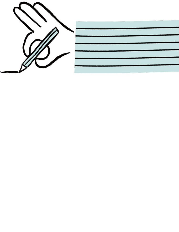 Writing Hand Illustration