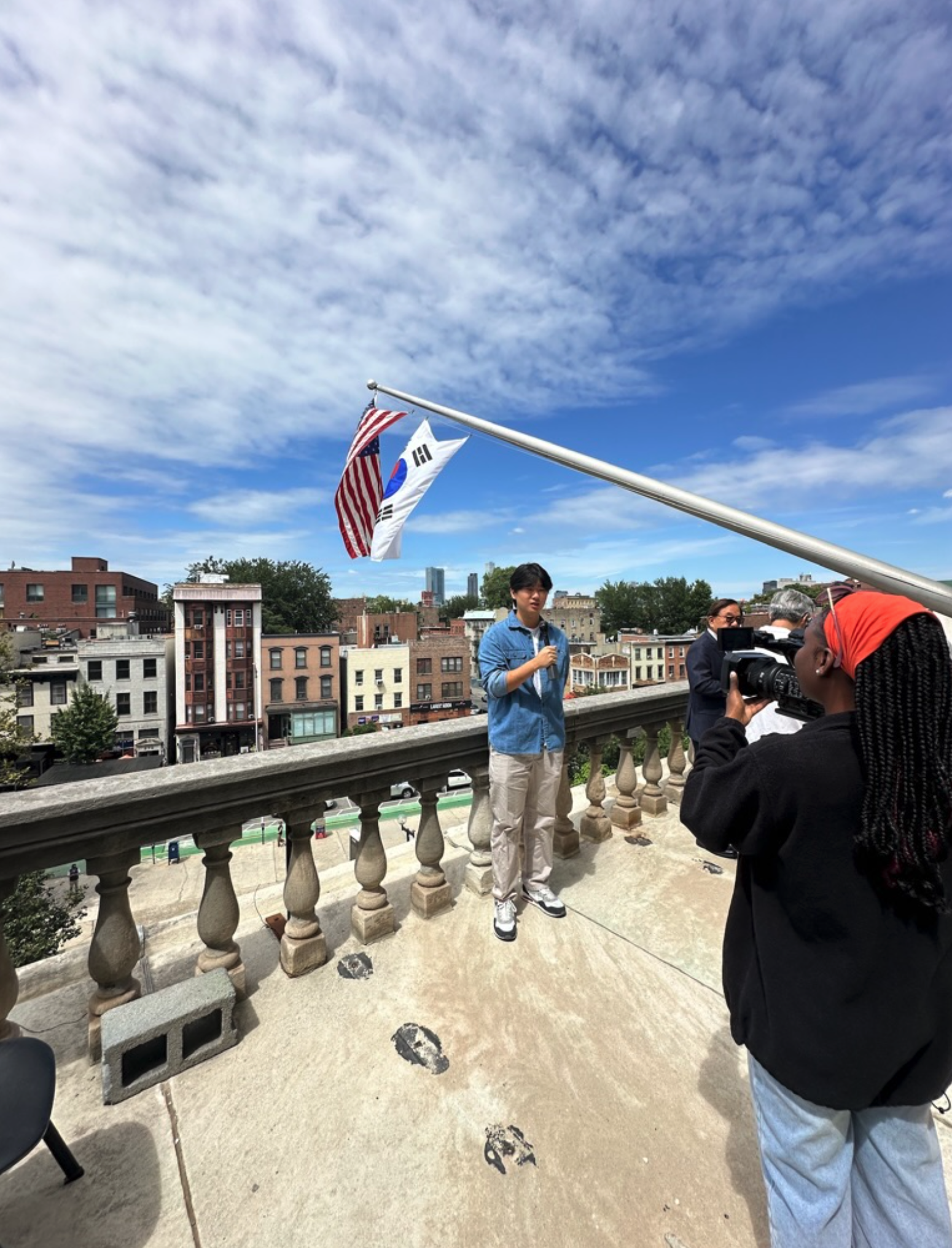 Flag Raising Ceremony at Jersey City (South Korea National Liberation Day)