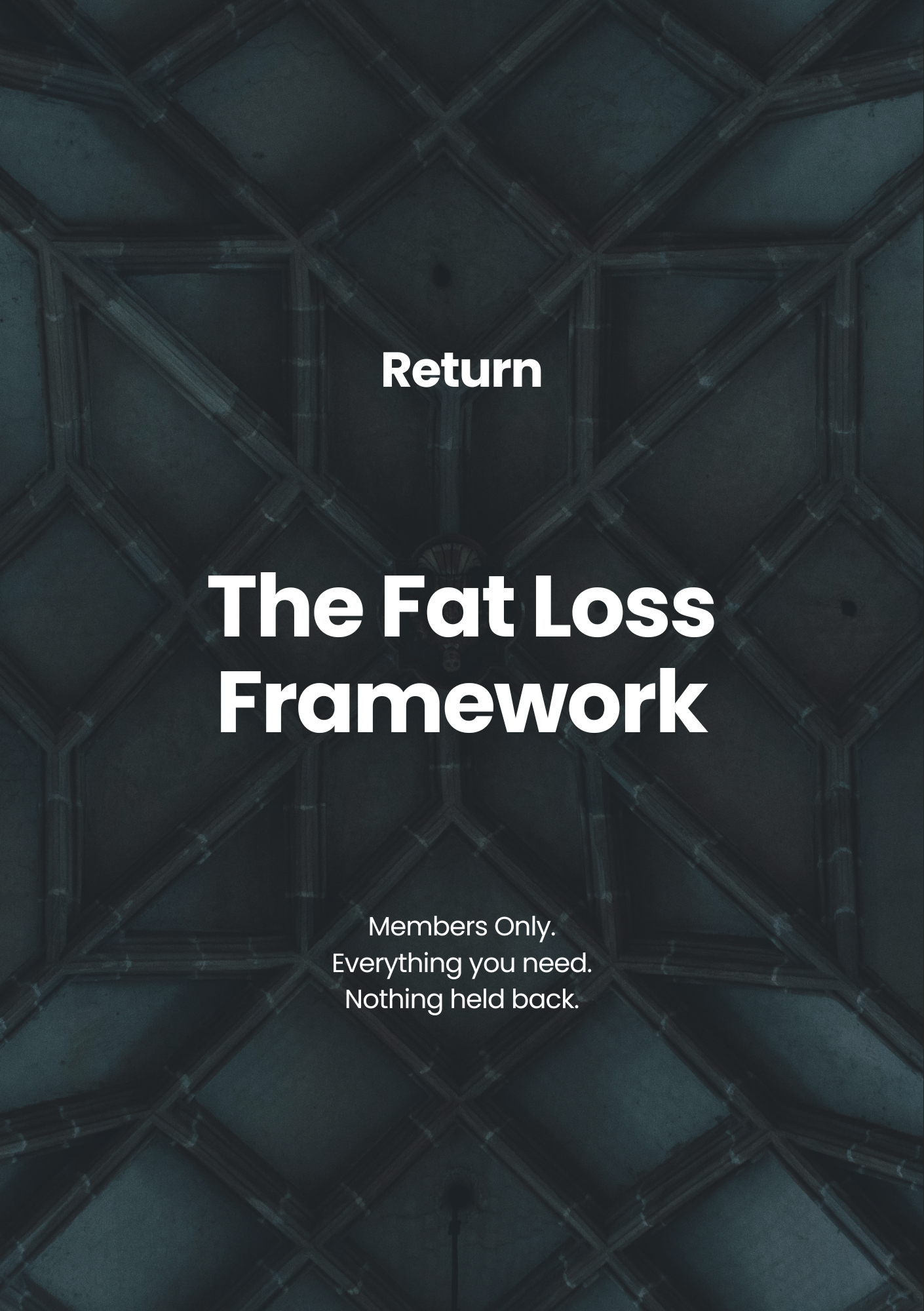 The Fat Loss Framework