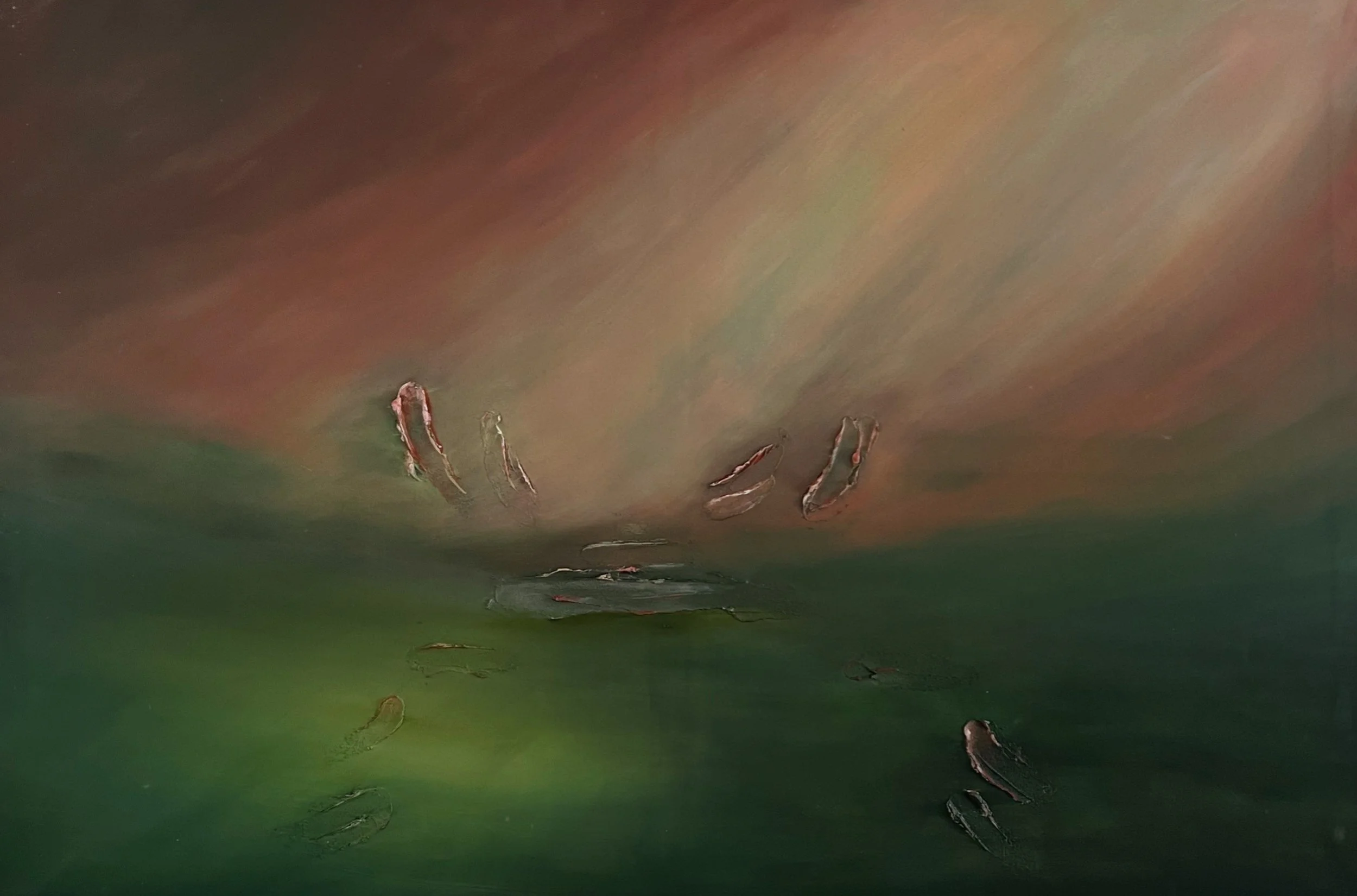 I carry nothing - Acrylic on canvas, 150x100cm, 2026