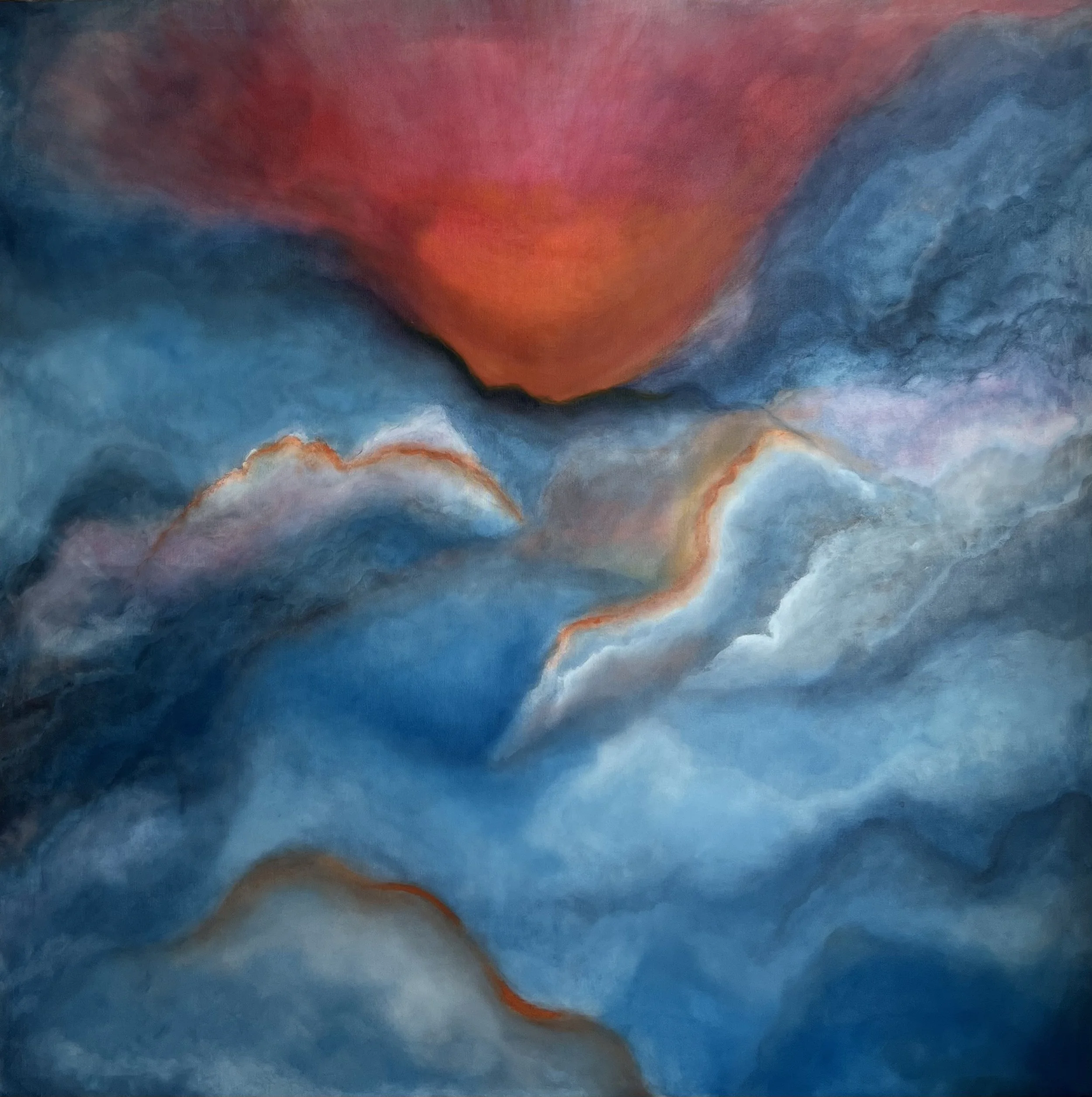 Where does "I" go? - Oil and Acrylic on Canvas, 150x150cm (Available) 