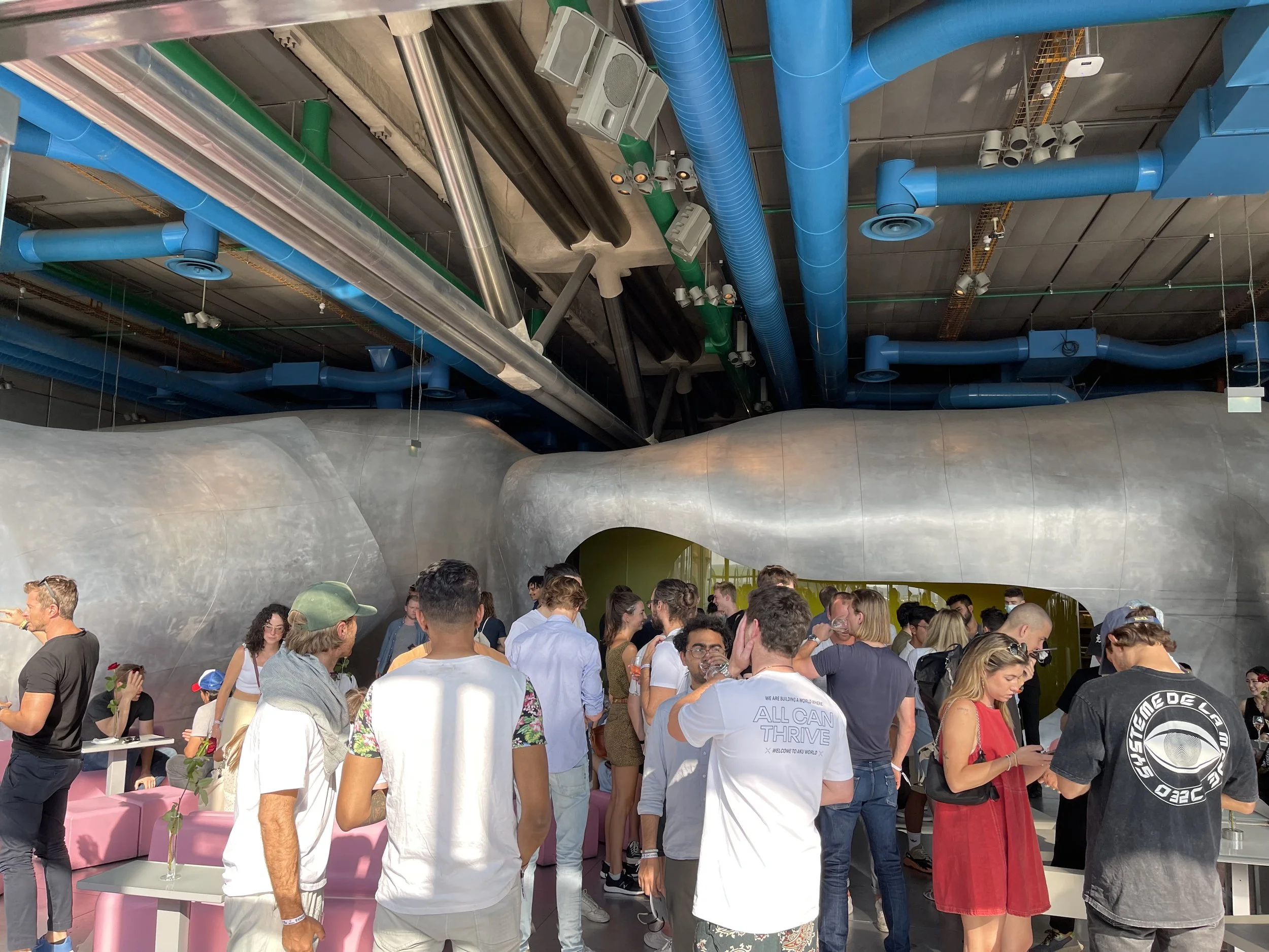 Strategic partnership and experiential marketing activation with DCG and CoinFund on the rooftop of the Centre Pompidou.