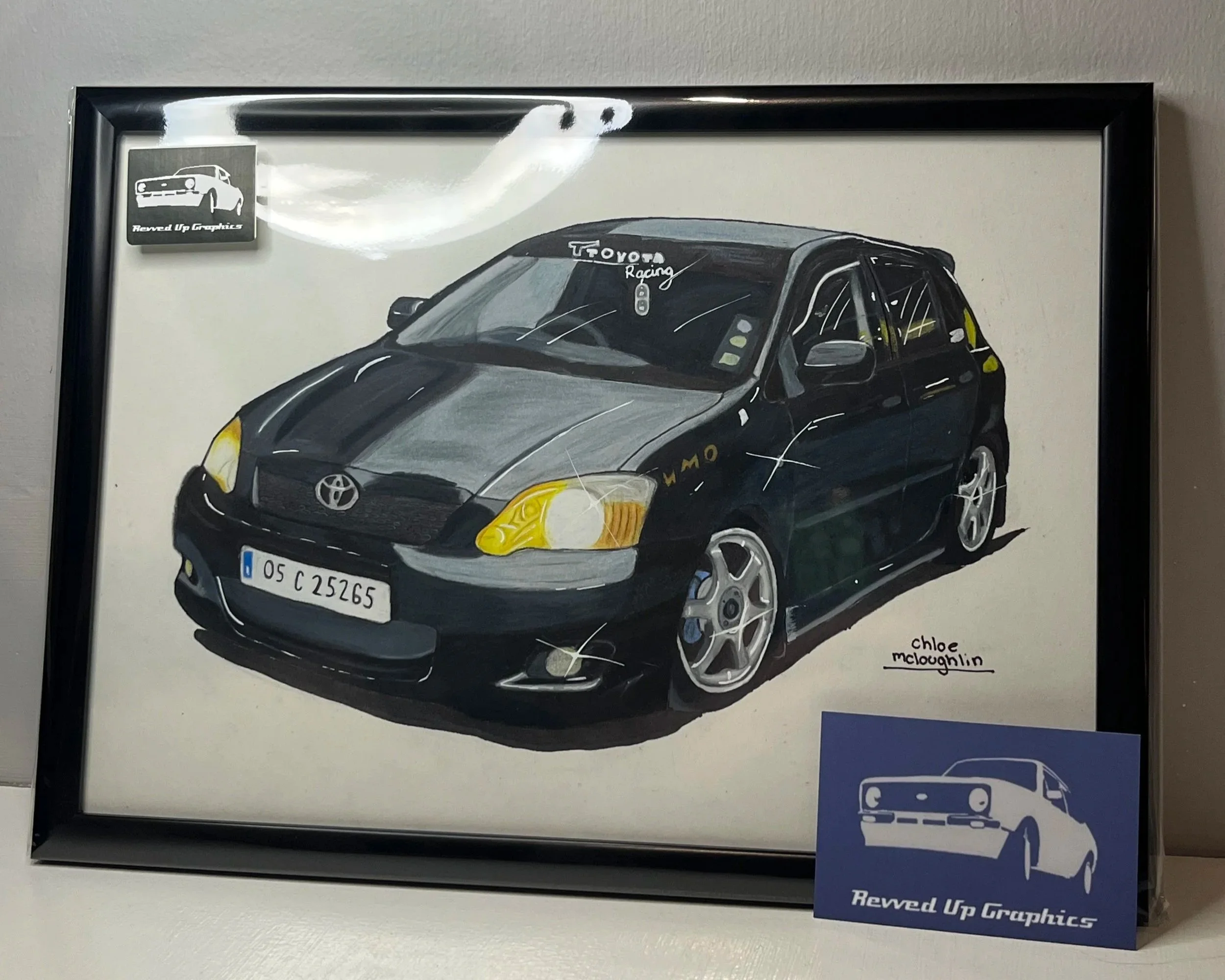 Savage black E12 Corolla fished up and ready for the road! :
⭐ 24 hours total 
✅ 3rd April 2026 
✏️ Completed using prismacolour pencils and promarkers