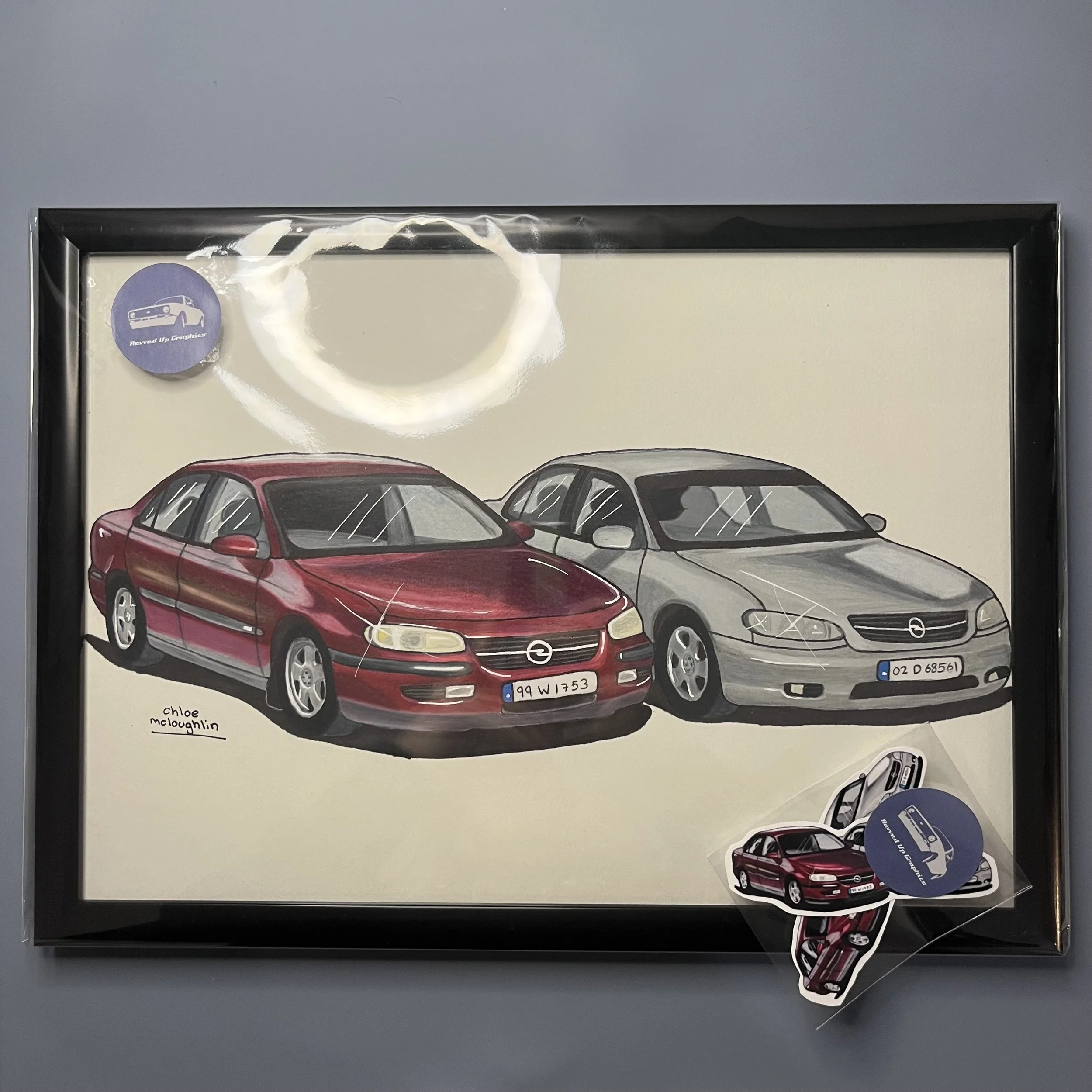 Two omegas, one frame - bringing these beauties back to life on paper. Featuring 2 custom stickers to complete the build! :
⭐ 21 hours total
✅ 9th April 2026
✏️ Completed using Prismacolour pencils and Promarkers.