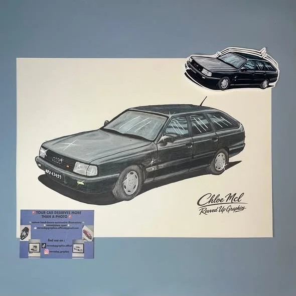 Finally able to share this one! 🎉
Had to keep this commission hidden for a while as it was a birthday present 👀
Really happy with how this audi turned out 🔥✍️
; 
⭐️ 19 hours total
✅ 3 June 2026
✏️ completed using prismacolour pencils and promarker