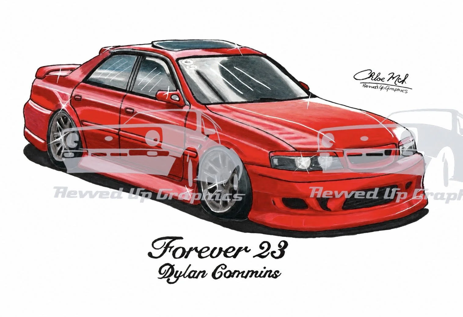 DYLAN COMMINS FOREVER 23 – CUSTOM TRIBUTE PRINT