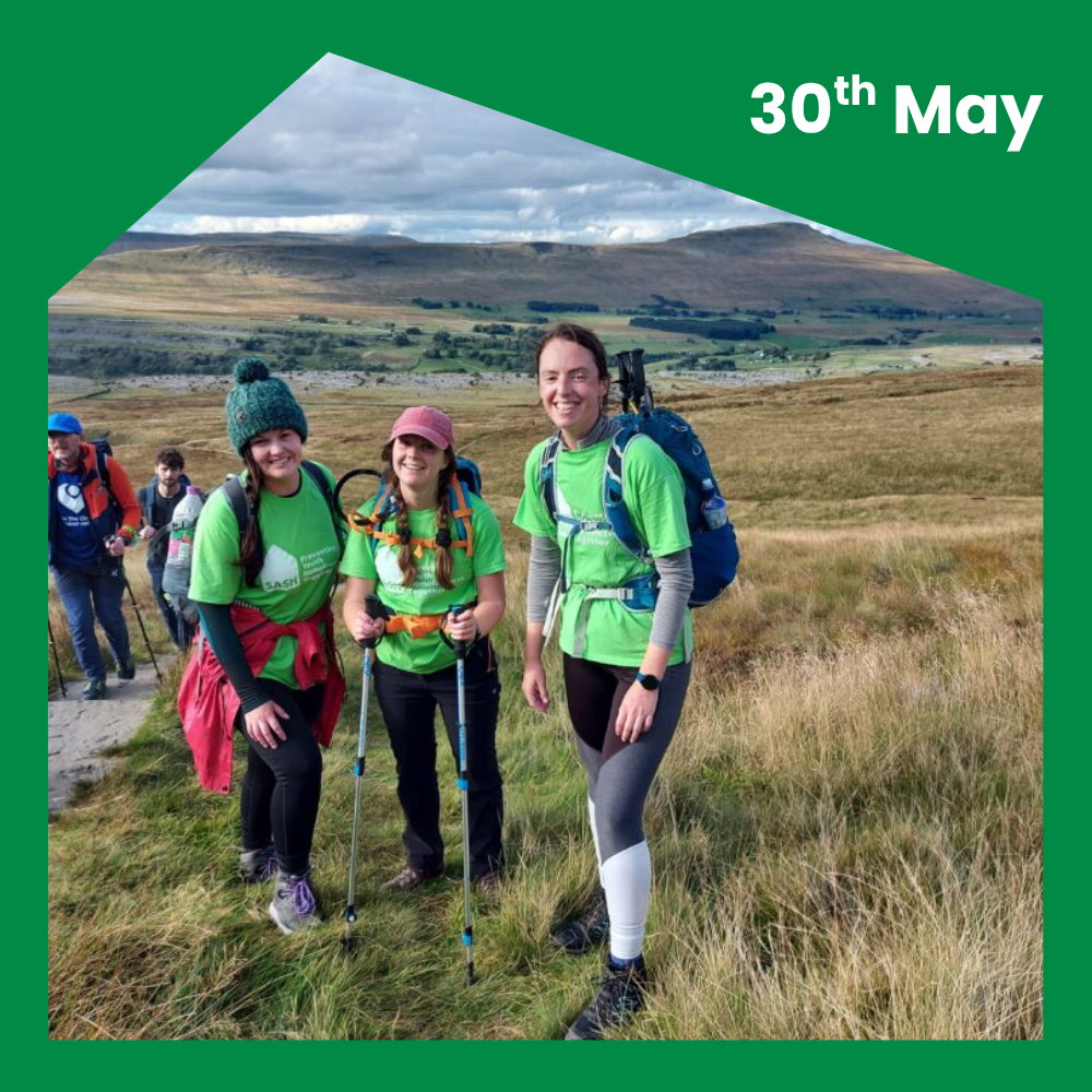 Yorkshire Three Peaks – Charity Hike for SASH’s 30th Anniversary