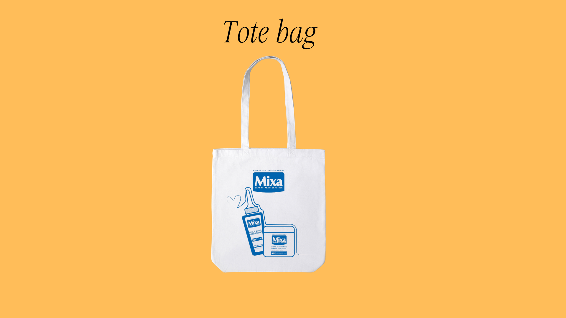 création de visuels pour goodies Mixa

