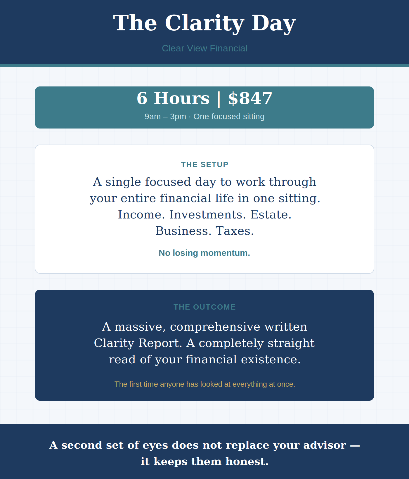 The Clarity Day - 6 hours