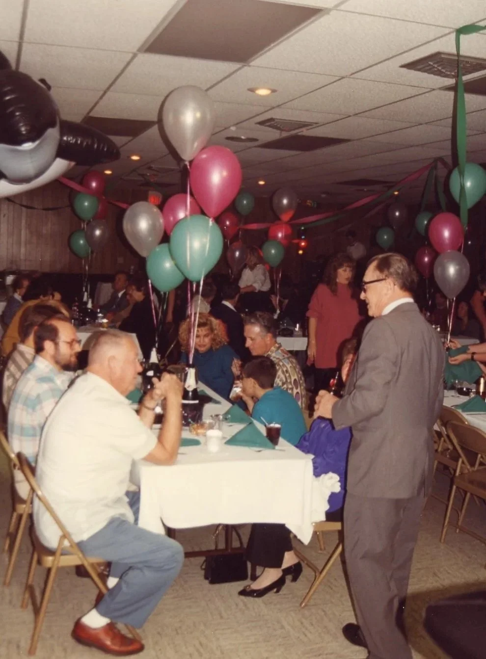 John Enjoying His Guests