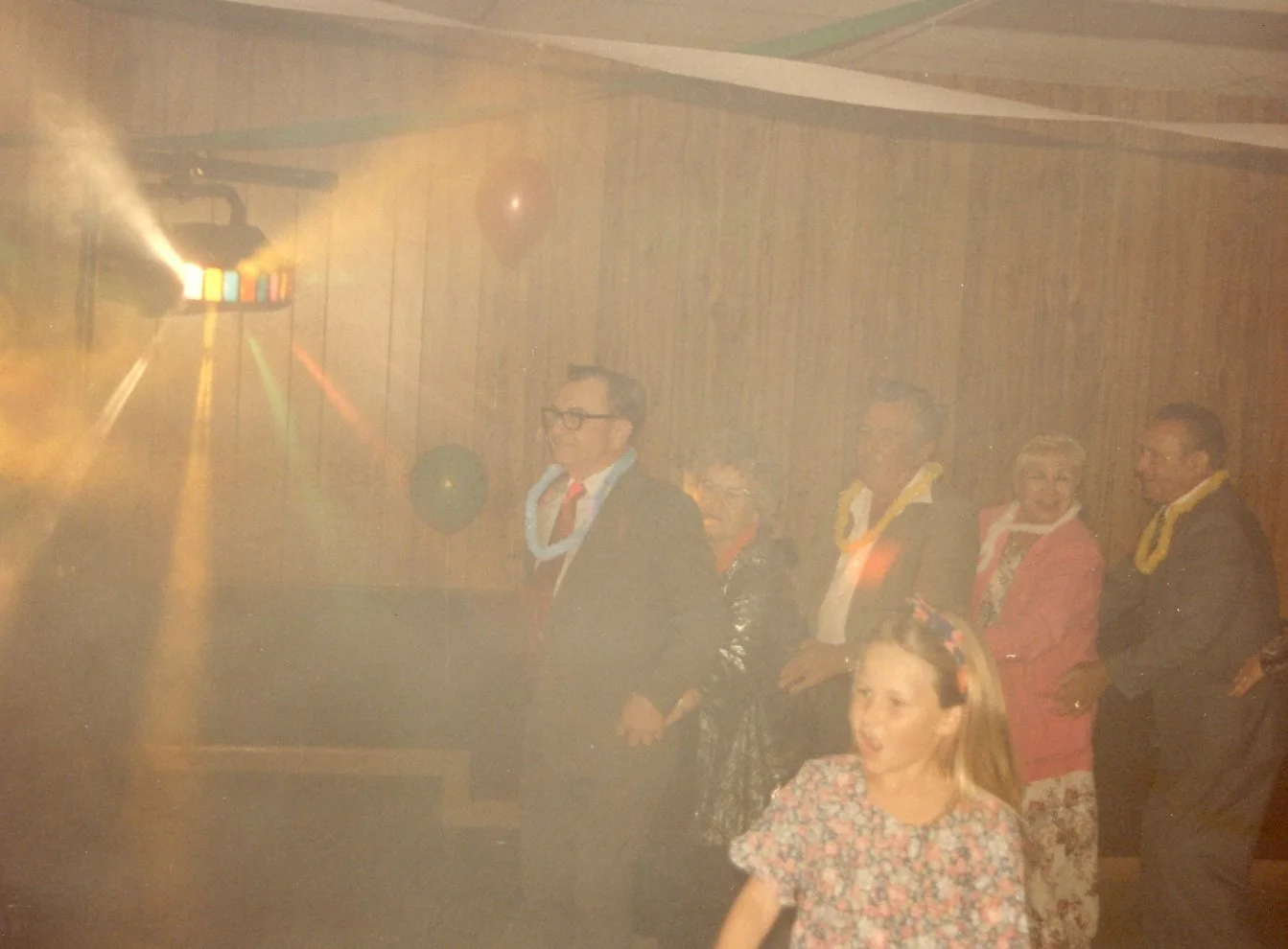 Dad leads the conga line!  How did I miss that?