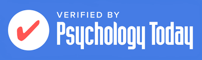 Verified by Psychology Today logo with a red check mark