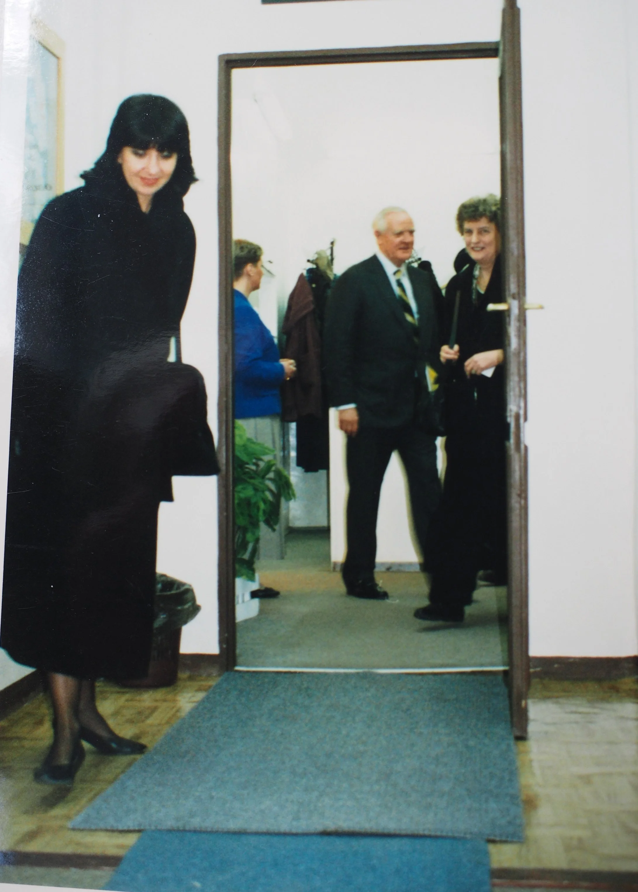 Georgia Scott and John le Carre in Gdansk