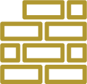 Black text in pixelated font on a gold background