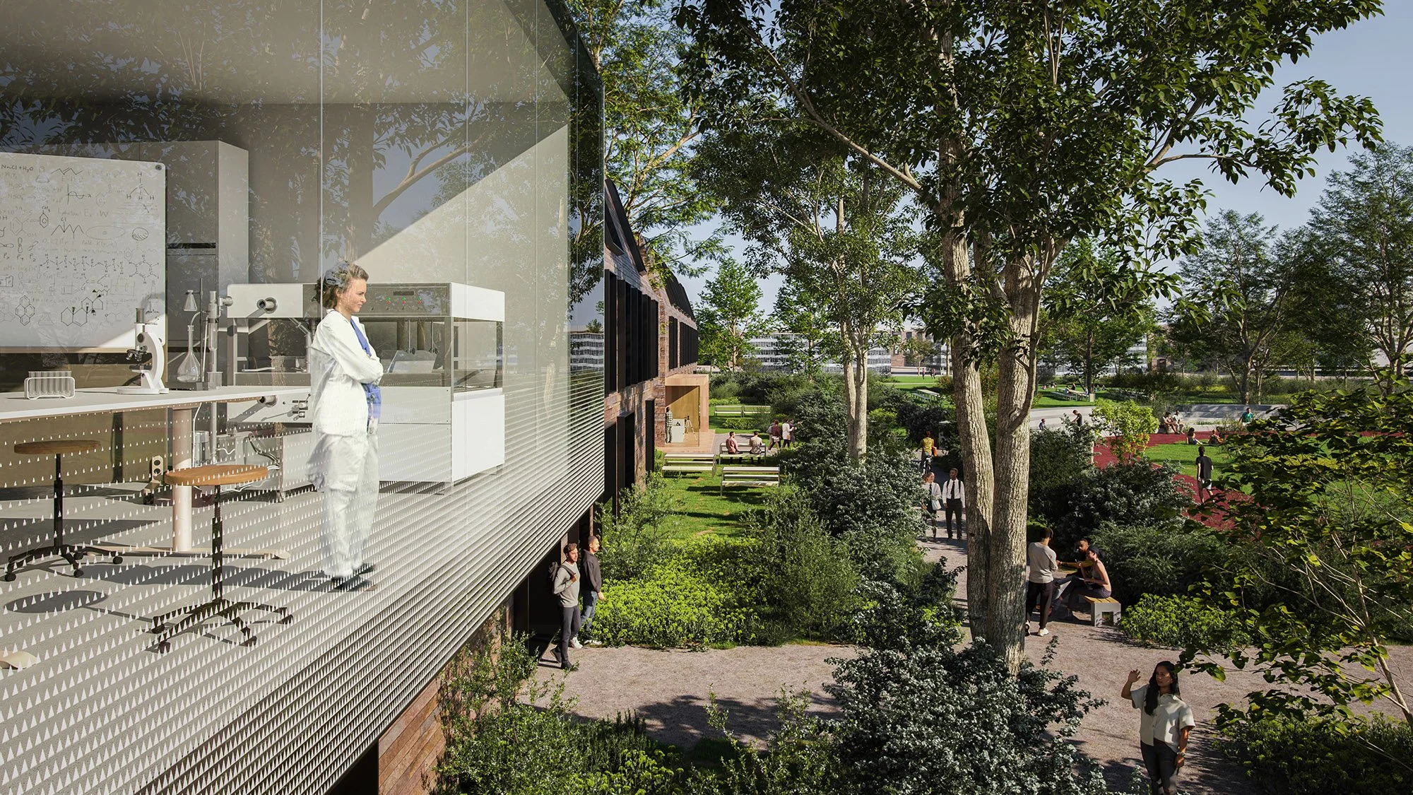 Begbroke Research and Development CGI © 2026 Plomp / Oxford University Development