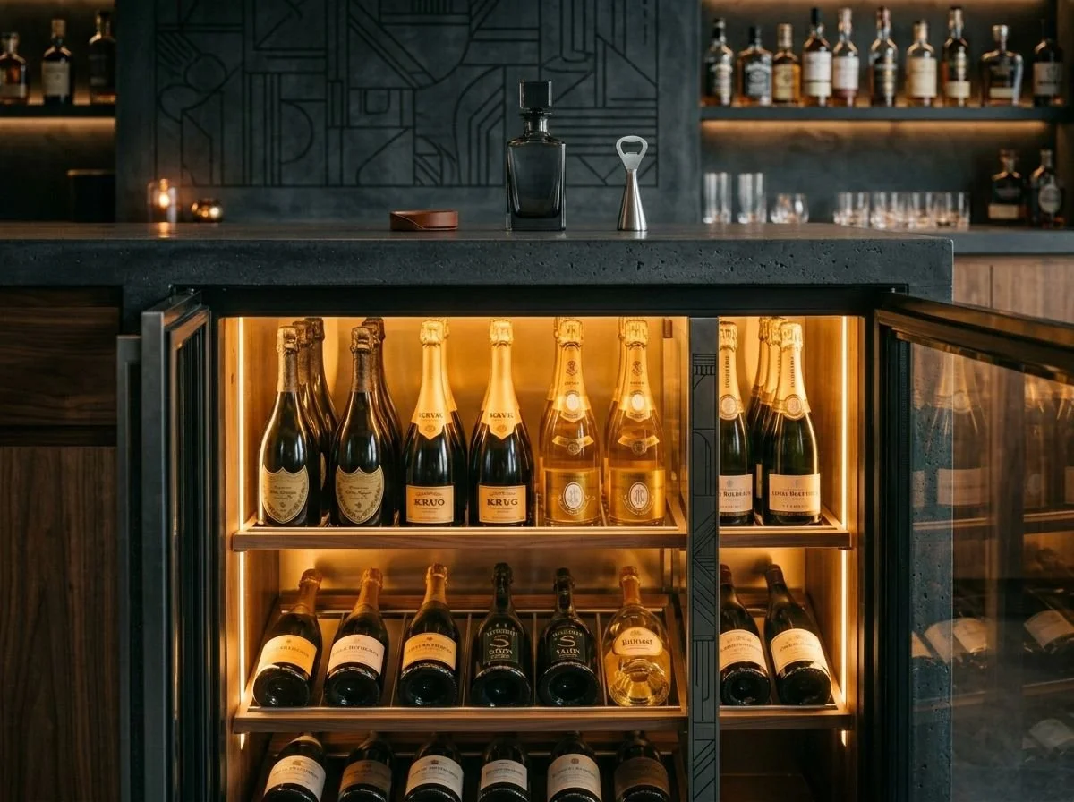 Pre-Stocked Champagne Fridge (Dom Pérignon Addendum)