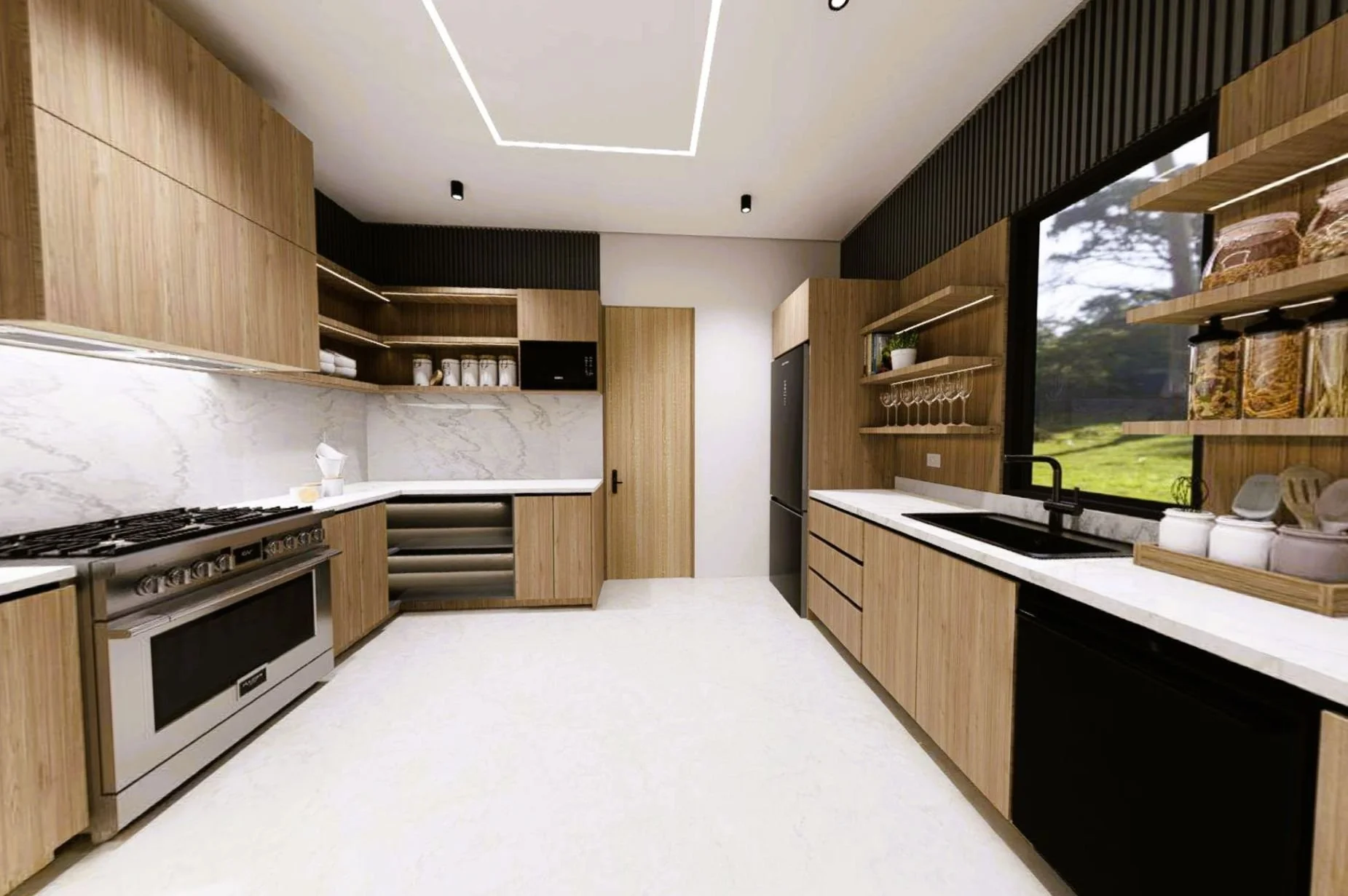 Full Secondary Kitchen in Scullery