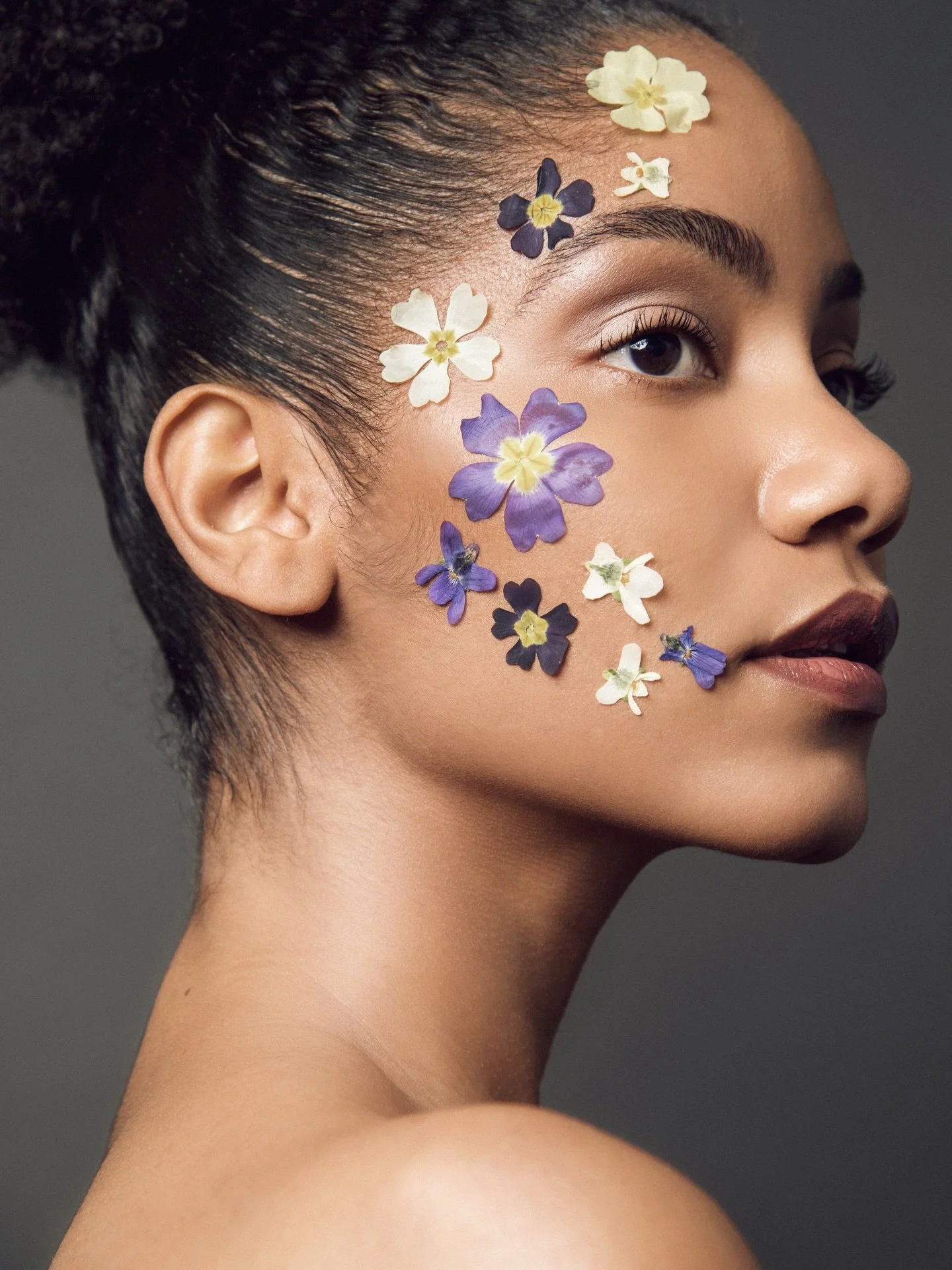 5 years ago today, I graduated from makeup school.

For my final photoshoot, I wanted to create something soft, artistic, and a little unexpected. I handpicked flowers from my backyard, pressed them, and carefully placed each one to bring this delica