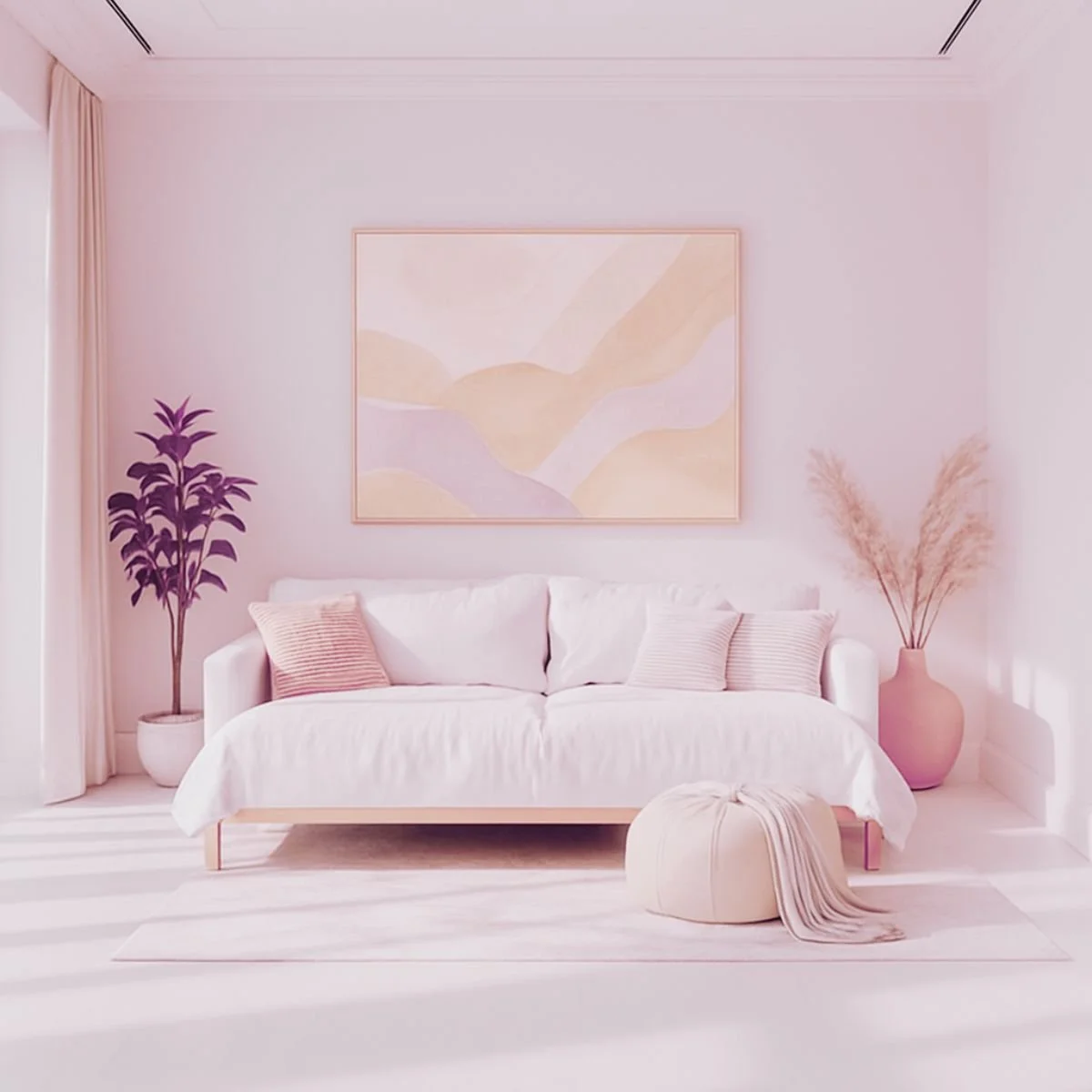 Espace clair et lumineux d'une pièce libre et bien rangée de la maison