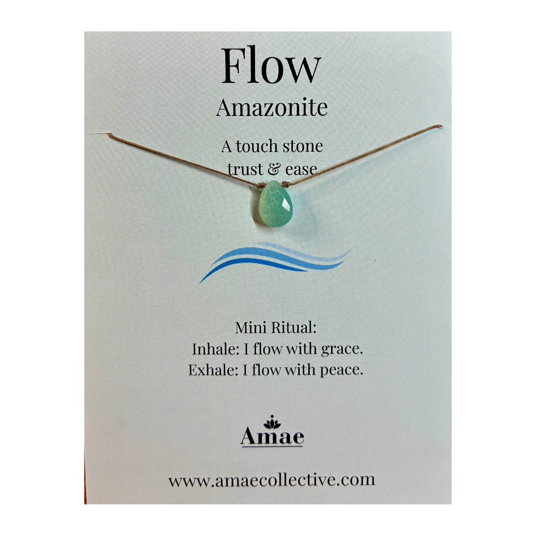 Flow Amazonite Necklace | Meaningful Handmade Jewelry | Amae Jewelry