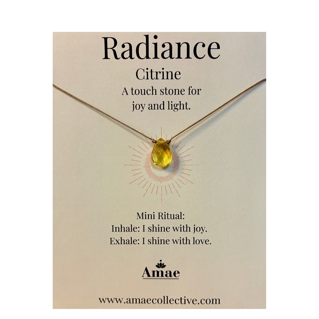 ✨ Radiance Ritual Necklace – Citrine