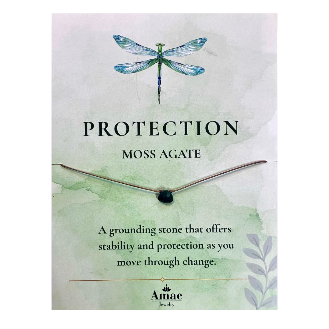 Protection | Moss Agate Necklace