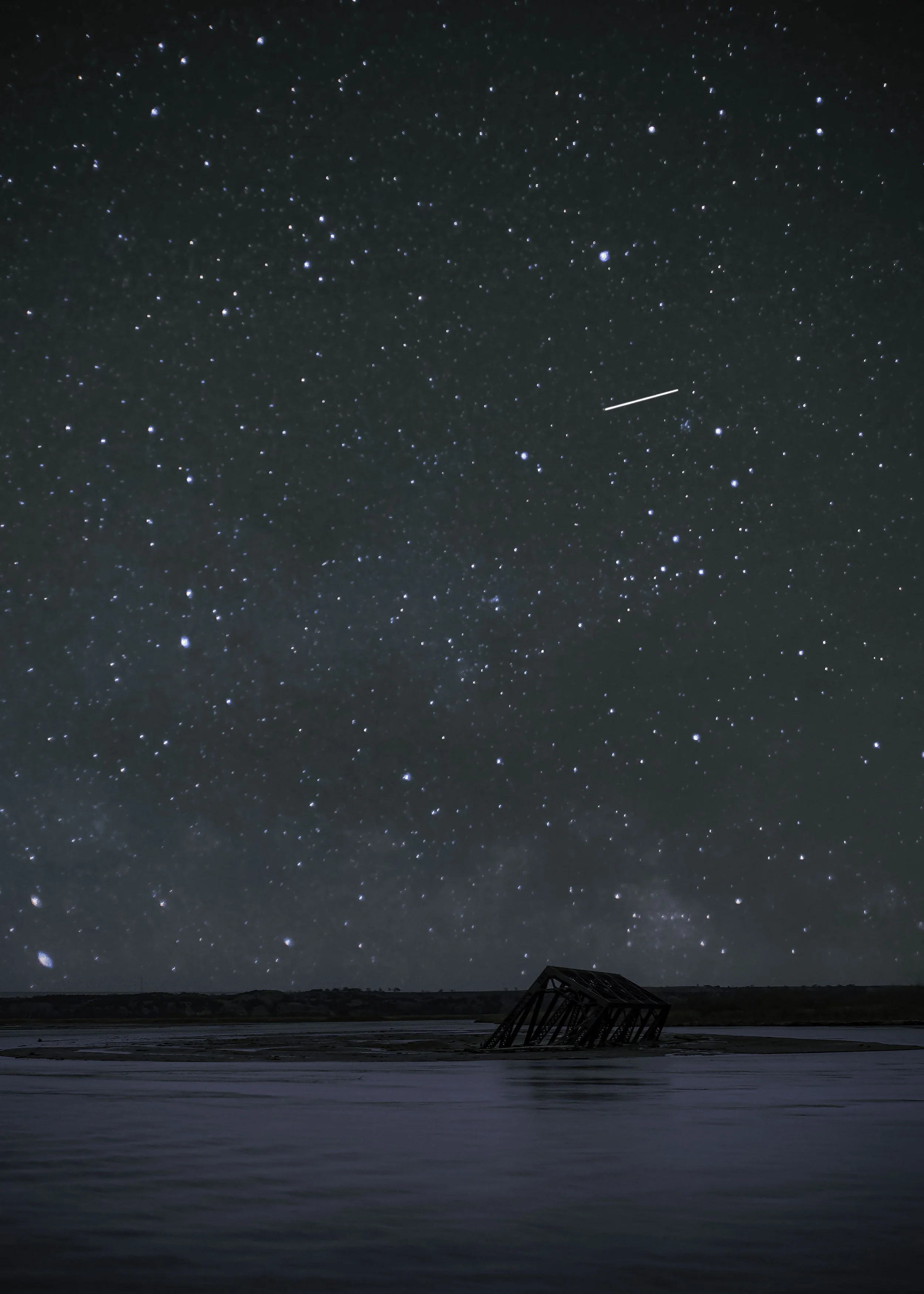 Broken Bridge and Stars 