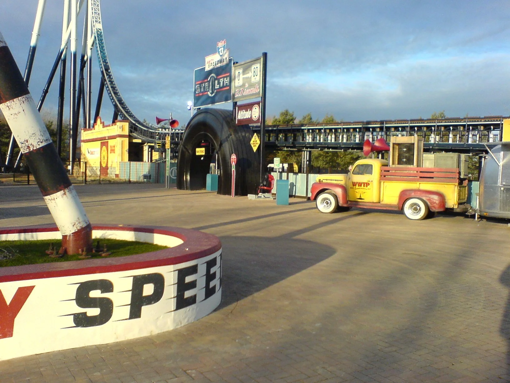 Stealth Roller coaster entrance area