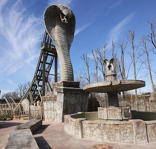Wild Asia Roller coaster ride theming installation