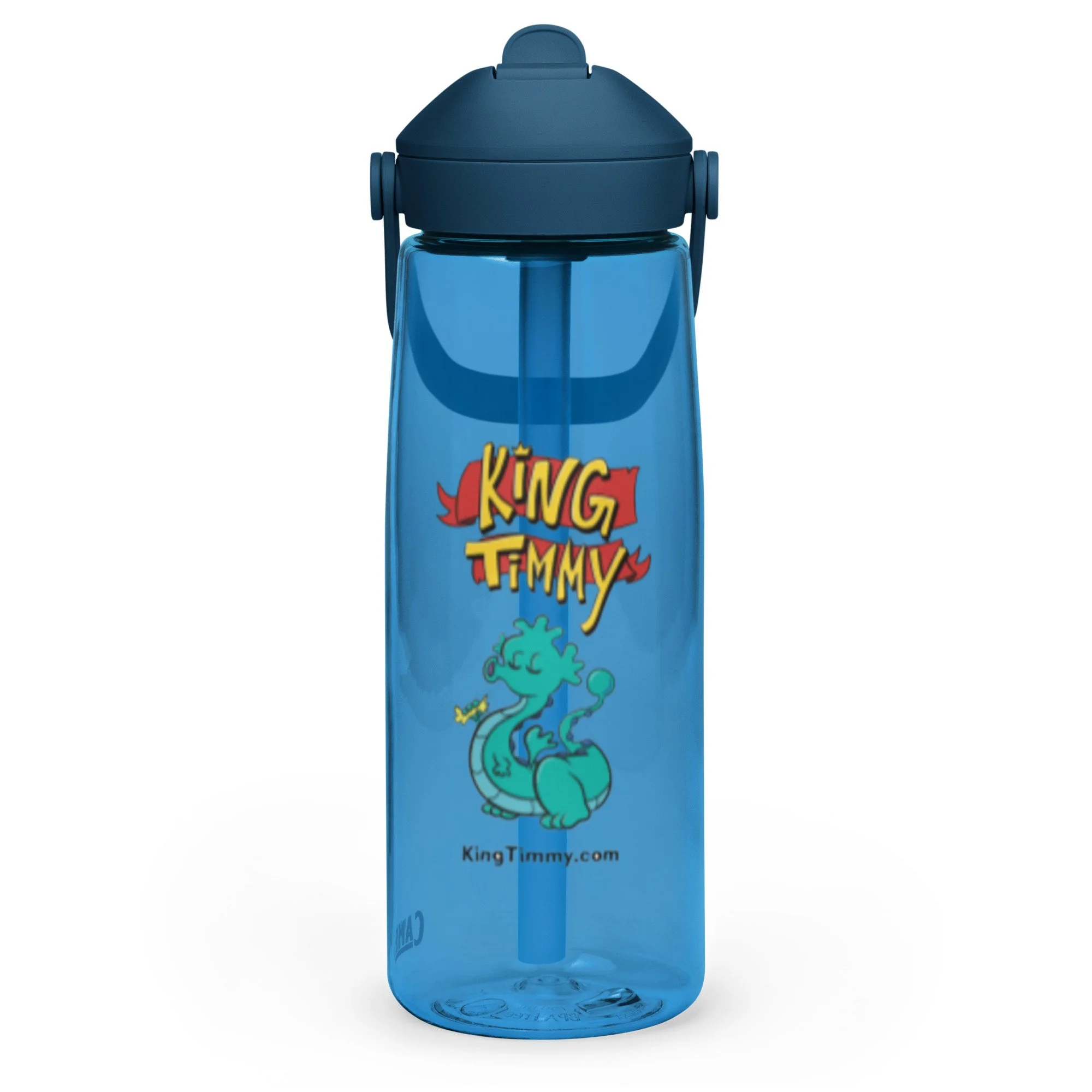 Bubbles flip straw water bottle
