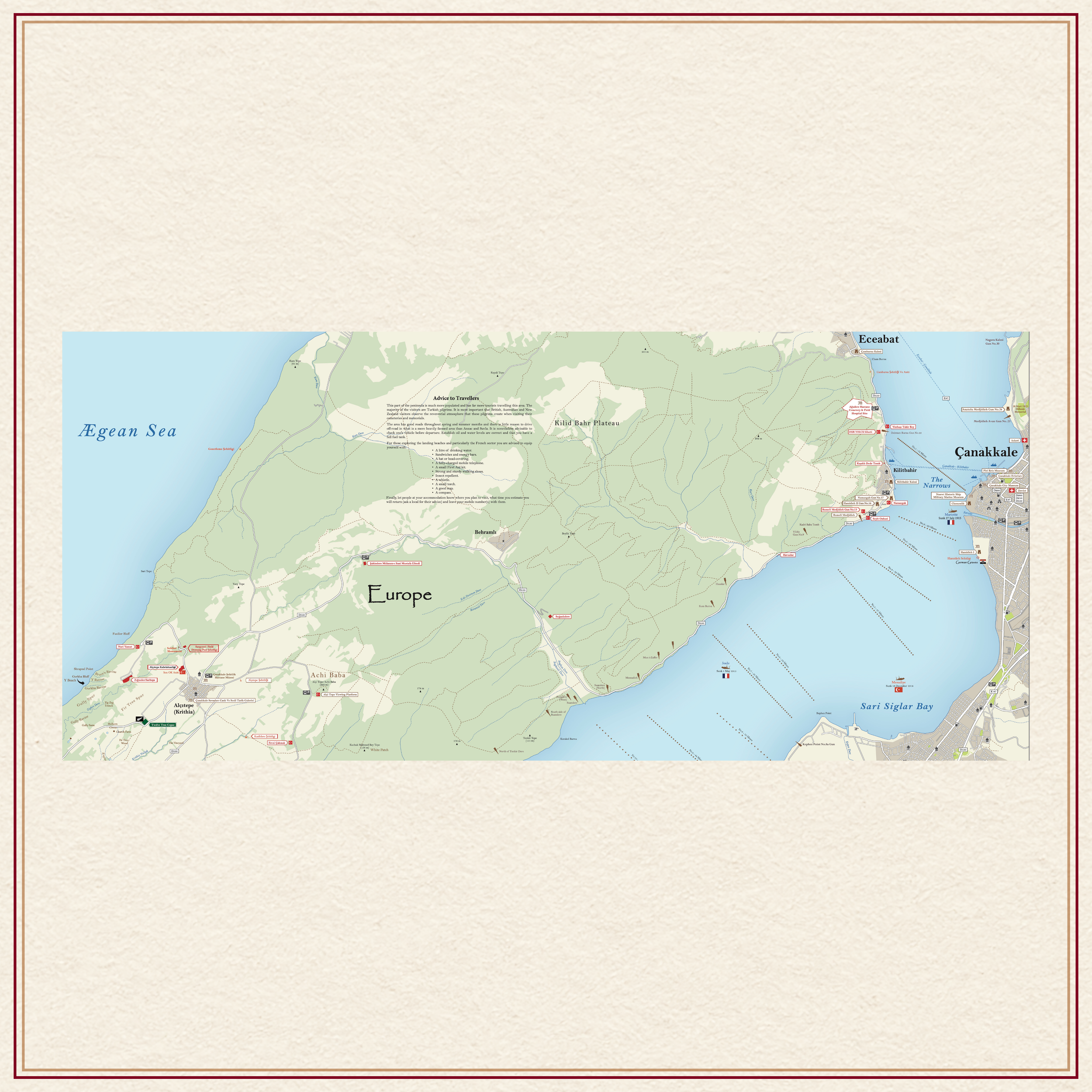Advocatus 1915 Historic Overlay and Modern Navigable Road Map
