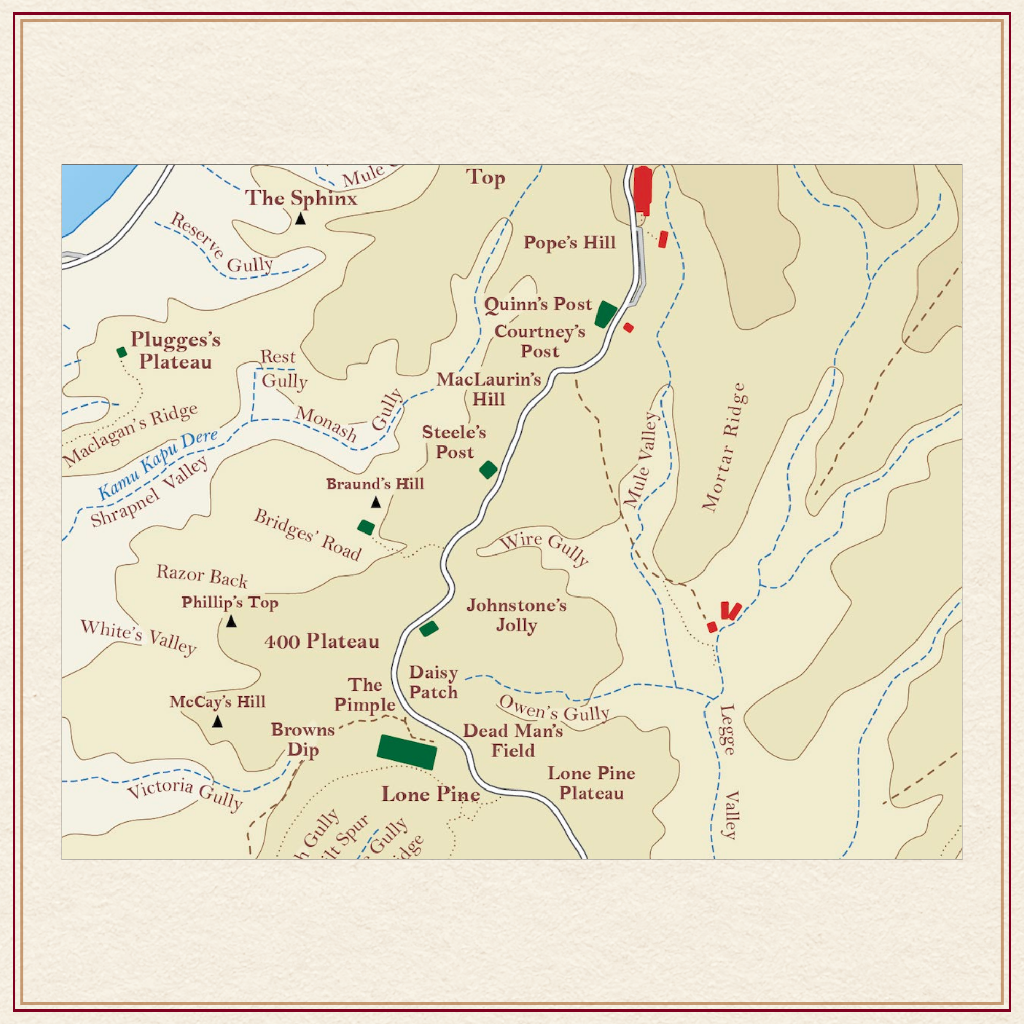 Anzac Suvla CWGC ComAdvocatus Anzac Suvla 1915 Historic Overlay and Modern Road Mapmonwealth War Graves and Historic Trenches