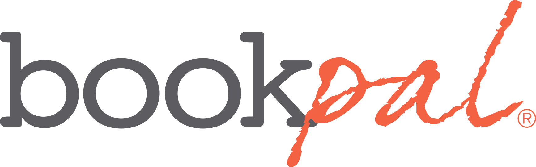 The logo of book.a, with the words 'book.' in gray and 'a.' in a handwritten style script in orange.