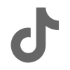 TikTok logo in black and white