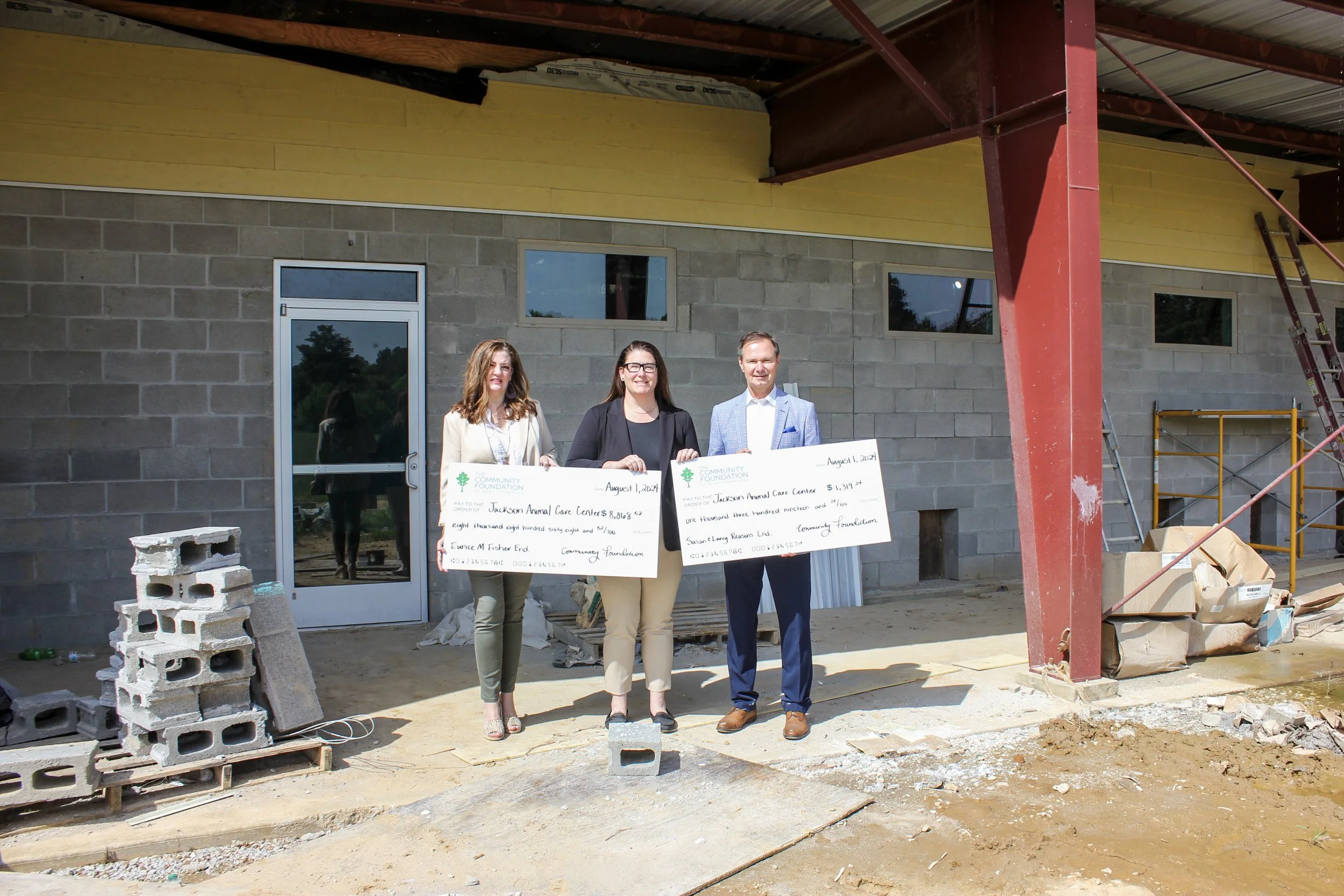 Community Foundation Donates $10,187.76 to Support Jackson Animal Care Center Needs