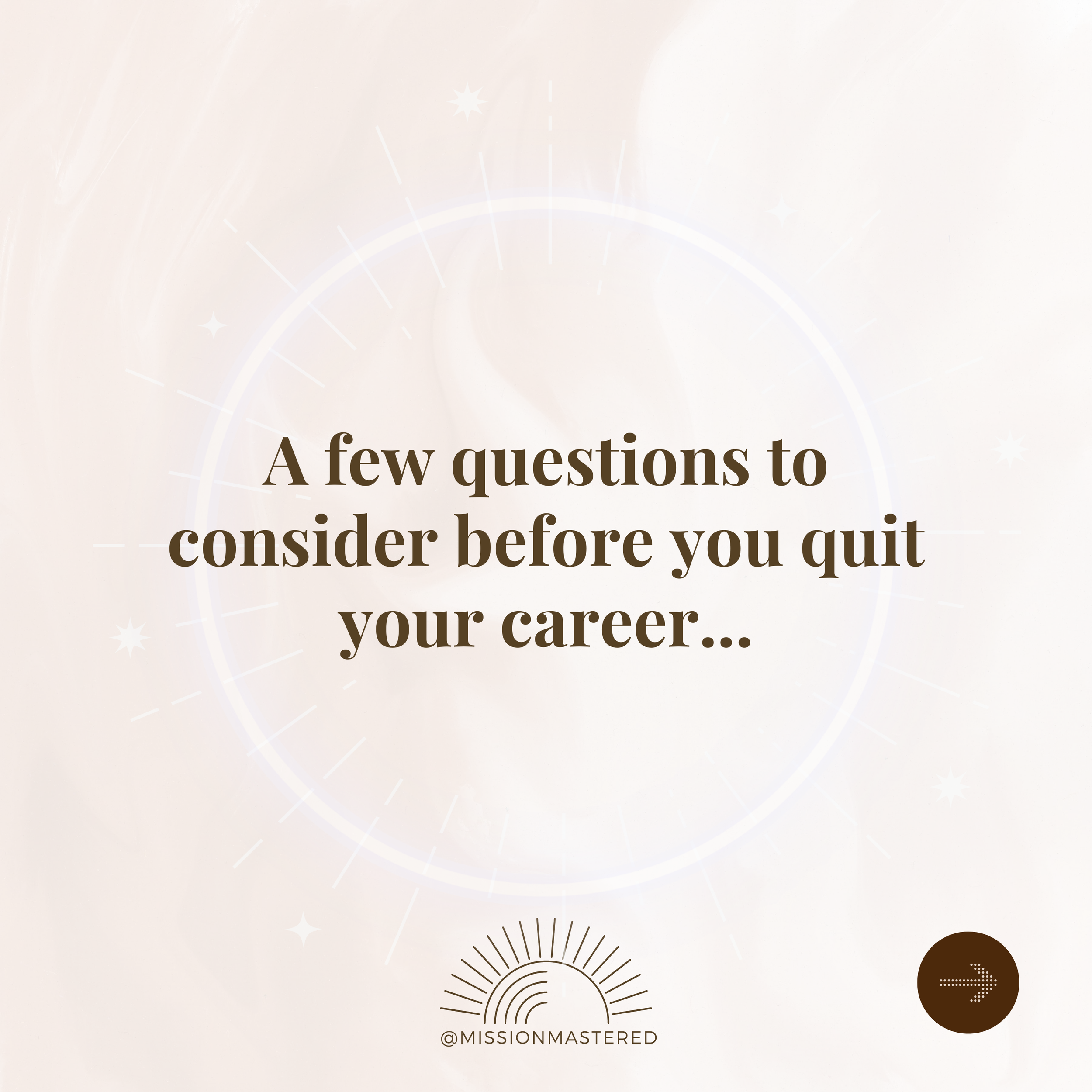 Before you quit your job…