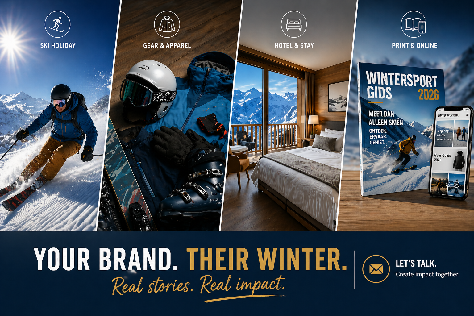 WintersportGids for tourism, sports brands, hotels - all in print and online